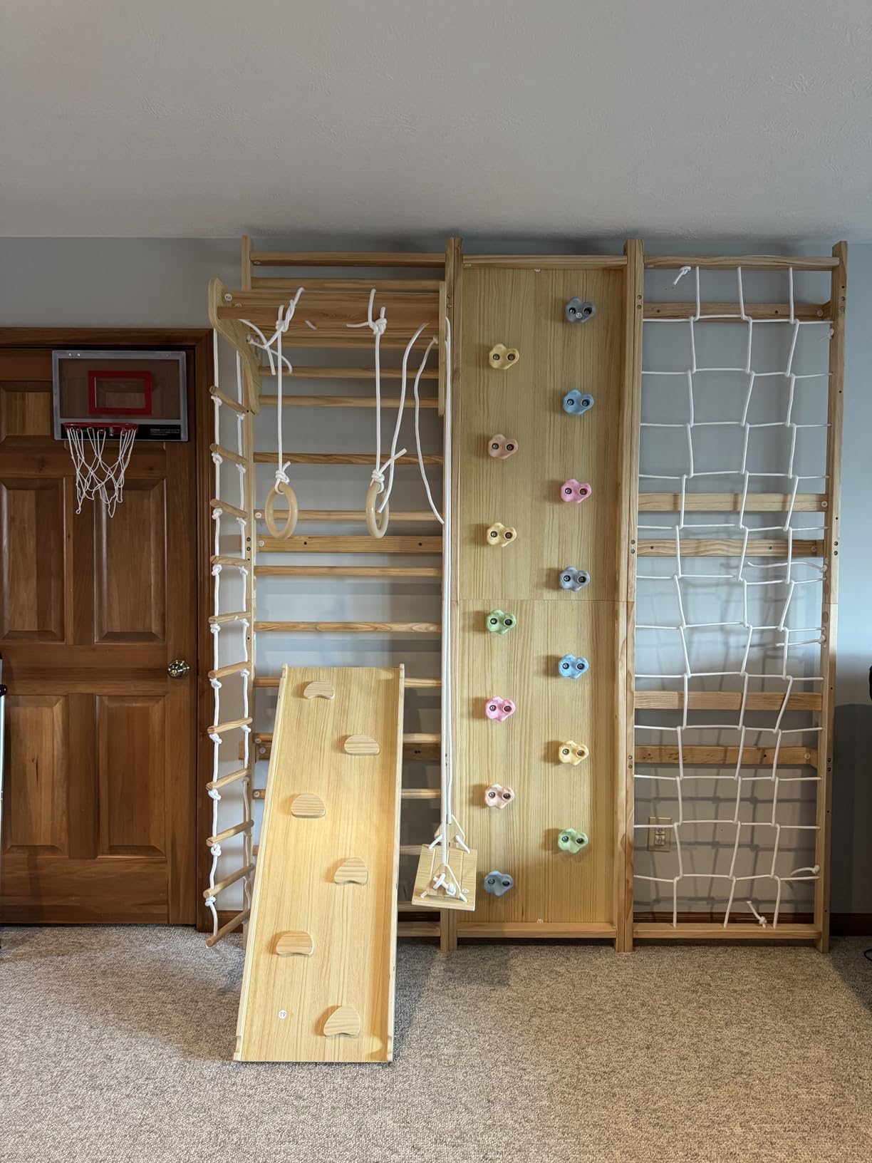 Avenlur Walnut 9-in-1 Swedish Ladder Wall Gym Set customer photo 1