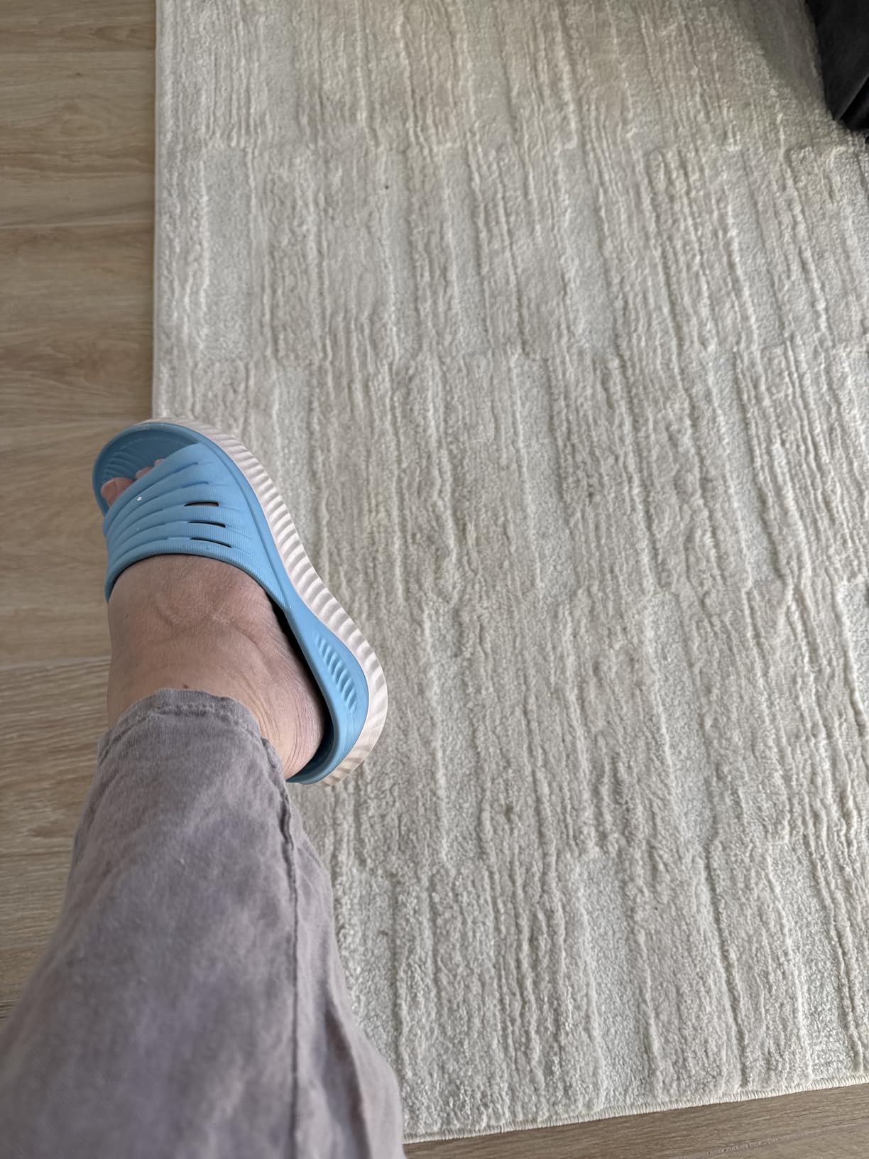 KuaiLu Womens Recovery Sandals With Comfortable Plantar Fasciitis Support - Orthotic Open Toe Sport Slides customer photo 1