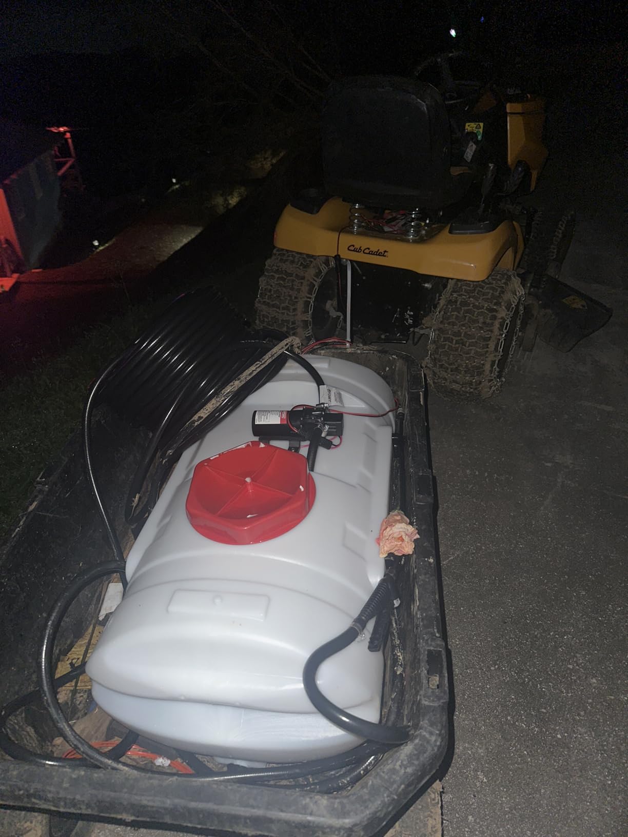 Chapin 97154 Tank Sprayer, 15‑Gallon, ATV/UTV, Heavy‑Duty Poly Tank, 12V Diaphragm Pump, 6