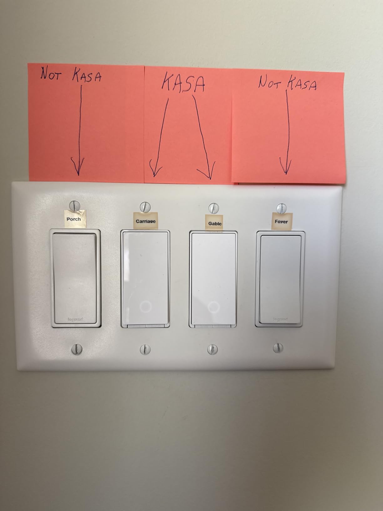 Kasa Smart Kasa Apple HomeKit Smart Light Switch KS200P3, Single Pole, Neutral Wire Required, 2.4GHz Wi-Fi Light Switch Works with Siri, Alexa & Google Home,UL Certified, No Hub Required,White, 3-Pack customer photo 1