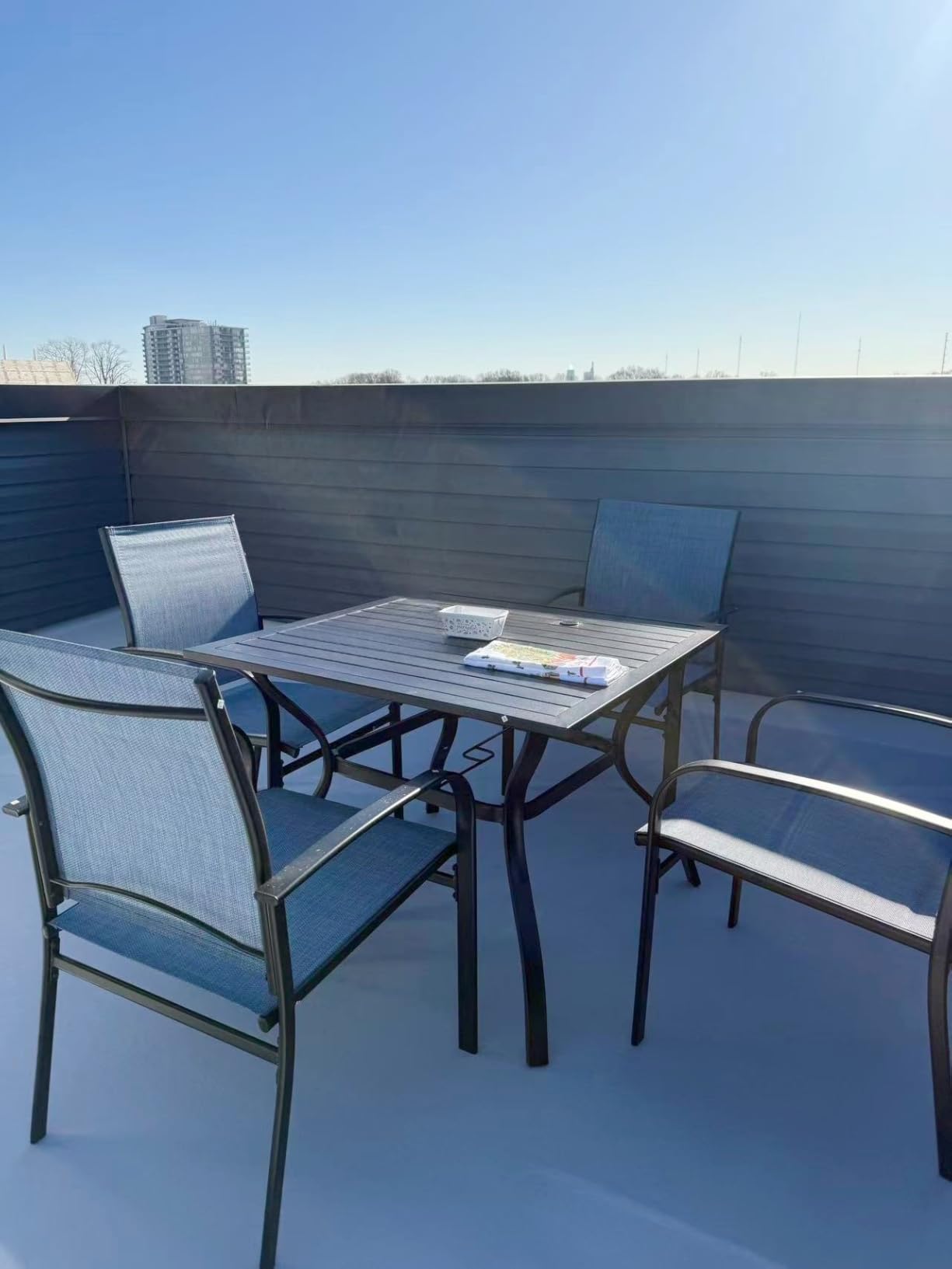 5 Piece Patio Dining Set for 4, 37