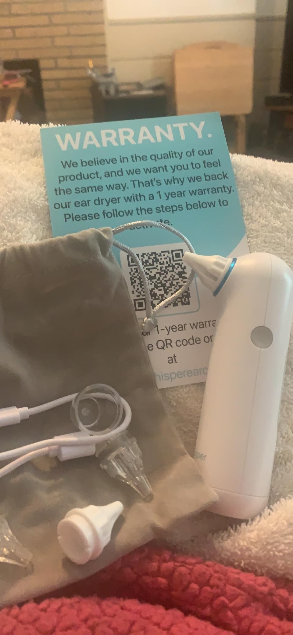 Ear Dryer + Case | USA | 1 Year Warranty | Rechargable Ear Water Drying Aid with Red Light Therapy Delivers Gentle Warm Air to the Ear to Combat Annoying Swimmers Ear Infections as a Ear Fluid Remover customer photo 2