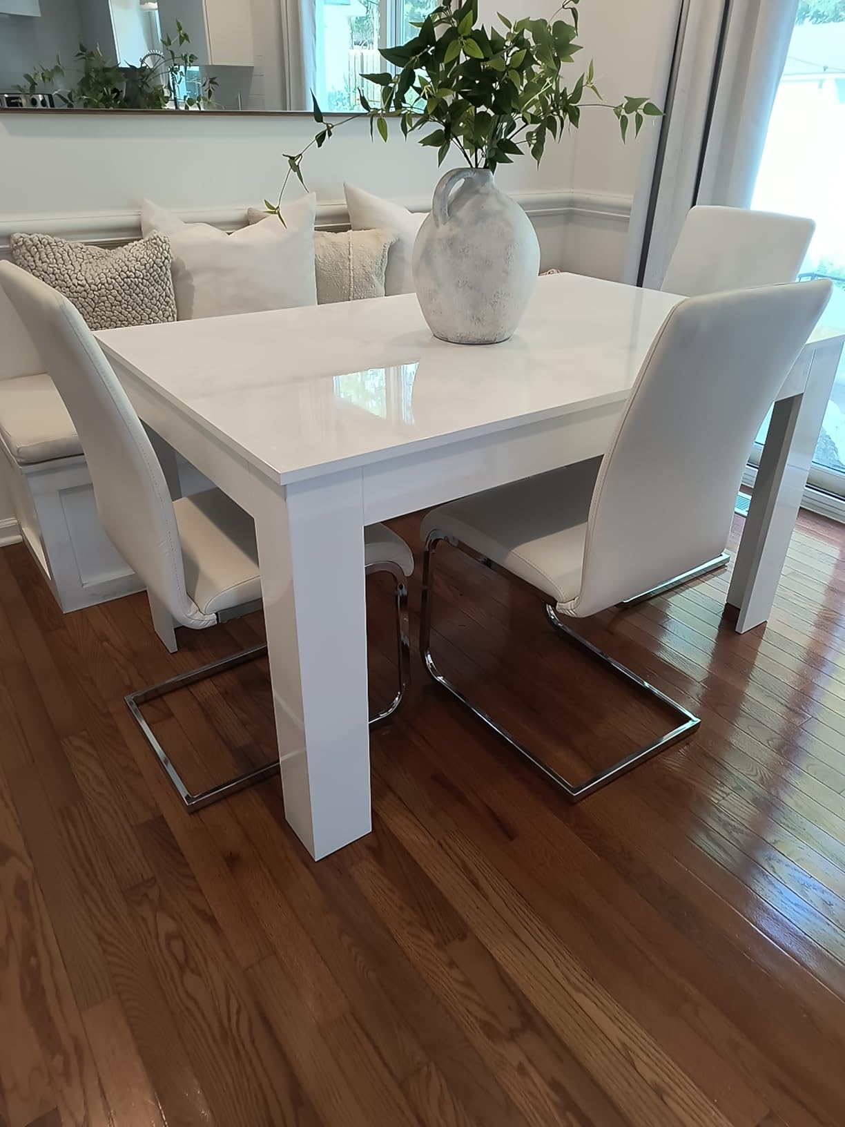 Mobili Fiver, Easy, Extendable Dining Table, 55,1(86,6) x35,4 in, Rustic Oak, for 6-8 People, Expandable Dining Table for Kitchen, Italian Furniture customer photo 2