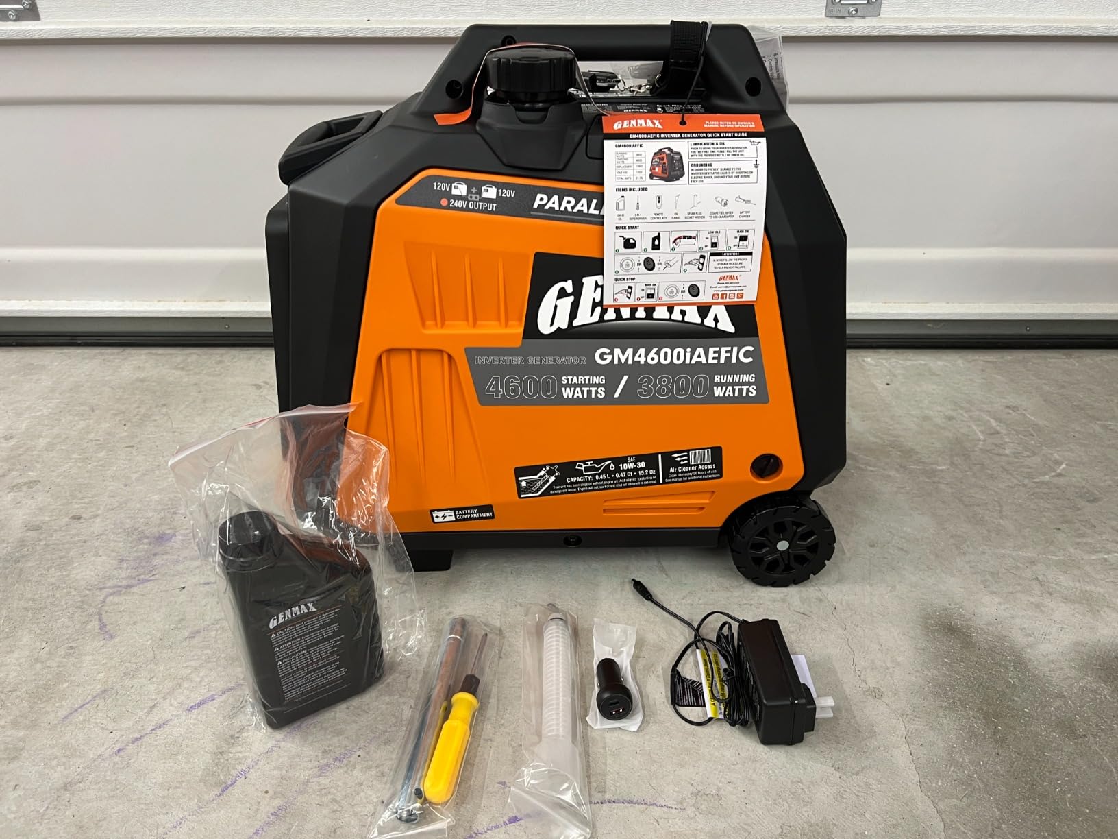 GENMAX Generator, EPA Compliant, Eco-Mode Feature, Ultra Lightweight for Backup Home Use & Camping customer photo 1