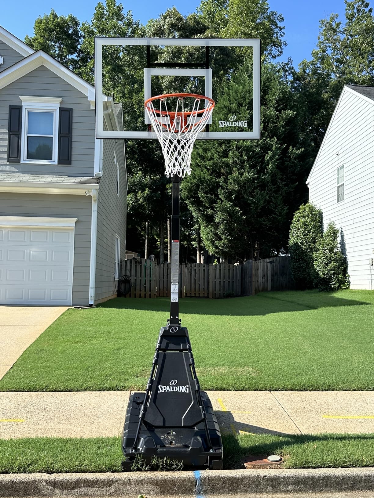 Spalding Momentous EZ Assembly Portable Adjustable Outdoor Basketball Hoop - Assembles in 30 Minutes or Less customer photo 1