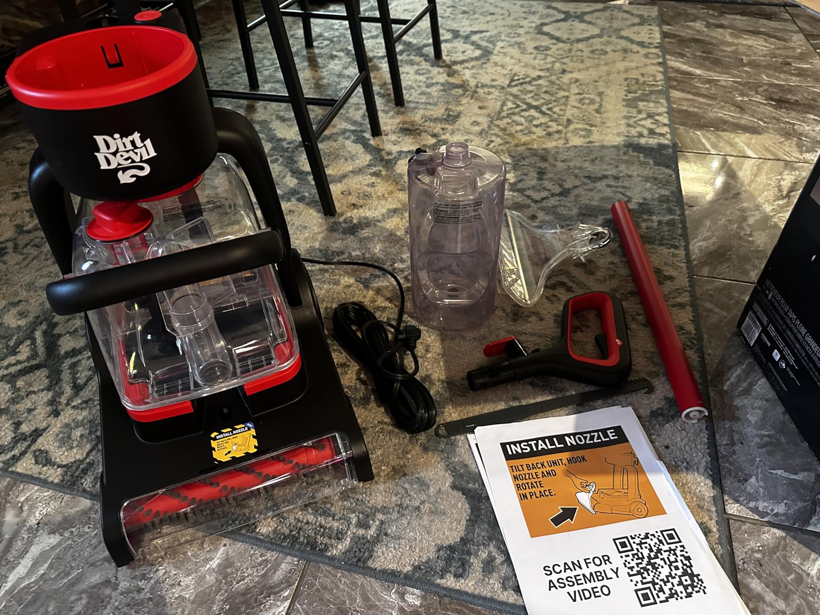 Dirt Devil Portable Spot Cleaner Machine for Carpet and Upholstery, Powerful Suction Spot Cleaning Machine with Versatile Tools customer photo 2