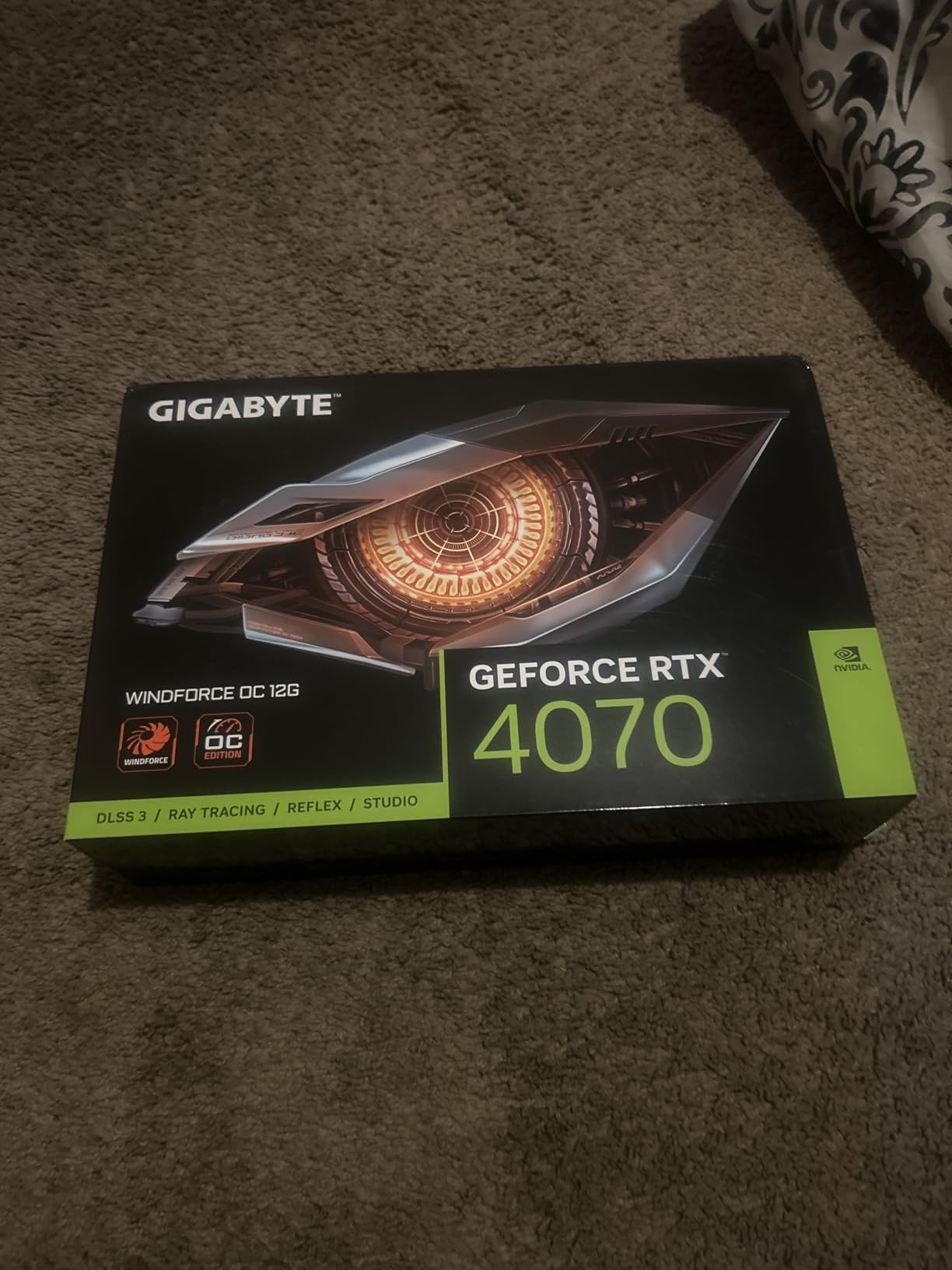GIGABYTE GeForce RTX 4070 WINDFORCE OC 12G Graphics Card, 3X WINDFORCE Fans, 12GB 192-bit GDDR6X, GV-N4070WF3OC-12GD customer photo 2