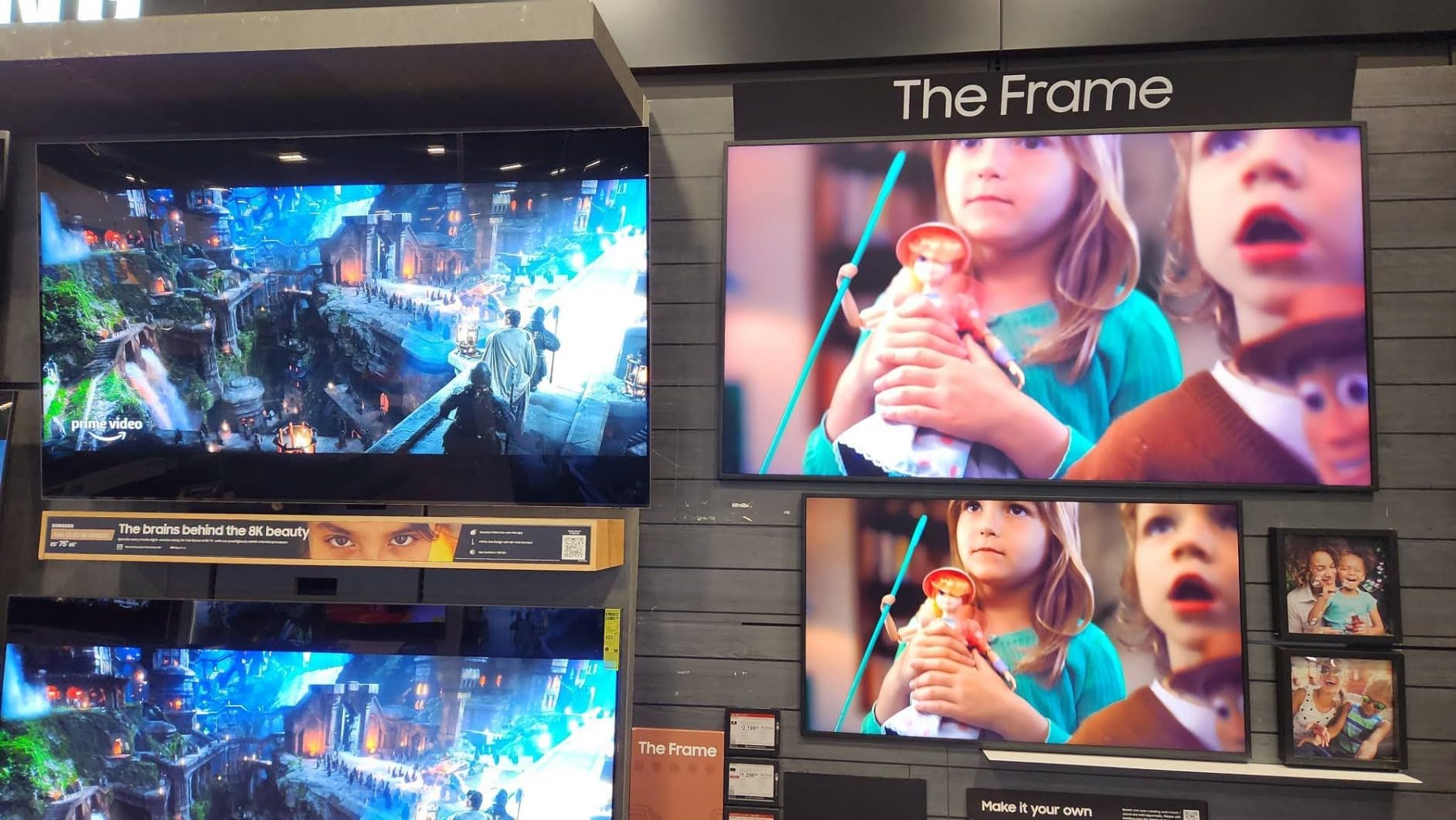 Samsung 32-Inch The Frame QLED HDR Smart TV QN32LS03CBFXZA - Black (Renewed) customer photo 2