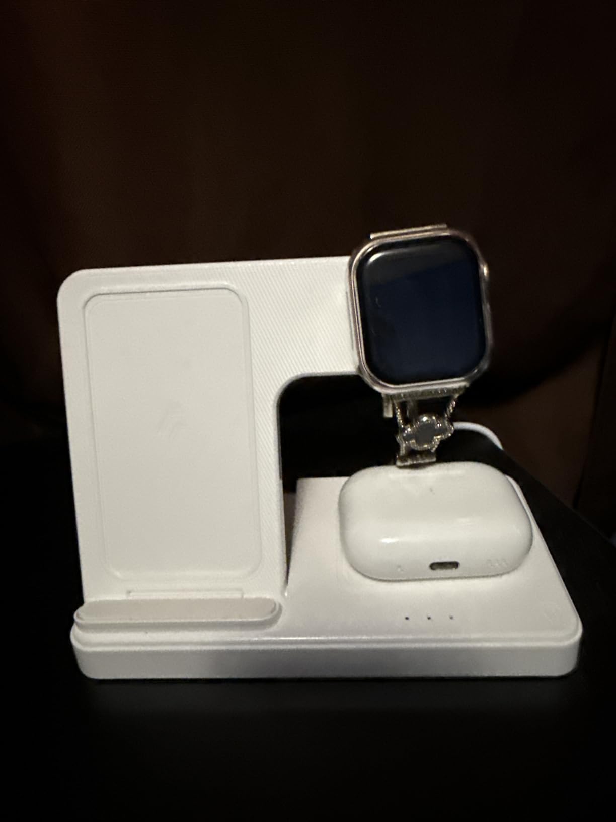 Wireless Charger iPhone Charging Station: 3 in 1 Charger Stand Multiple Devices for Apple - iPhone 17 16e 16 15 14 Pro Max 13 12 11 - Watch 11 10 9 8 7 6 5 4 3 2 SE and Ultra Series - Airpods 4 3 Pro customer photo 2