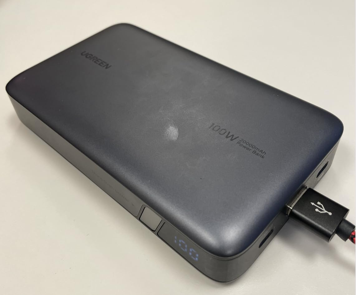 UGREEN Nexode 100W 20000mAh Power Bank, PD Fast for MacBook | Digital display, PD 3.0, 3-port fast charging. Charges iPhone 60% in 30min. Compatible with iPad, Galaxy customer photo 1
