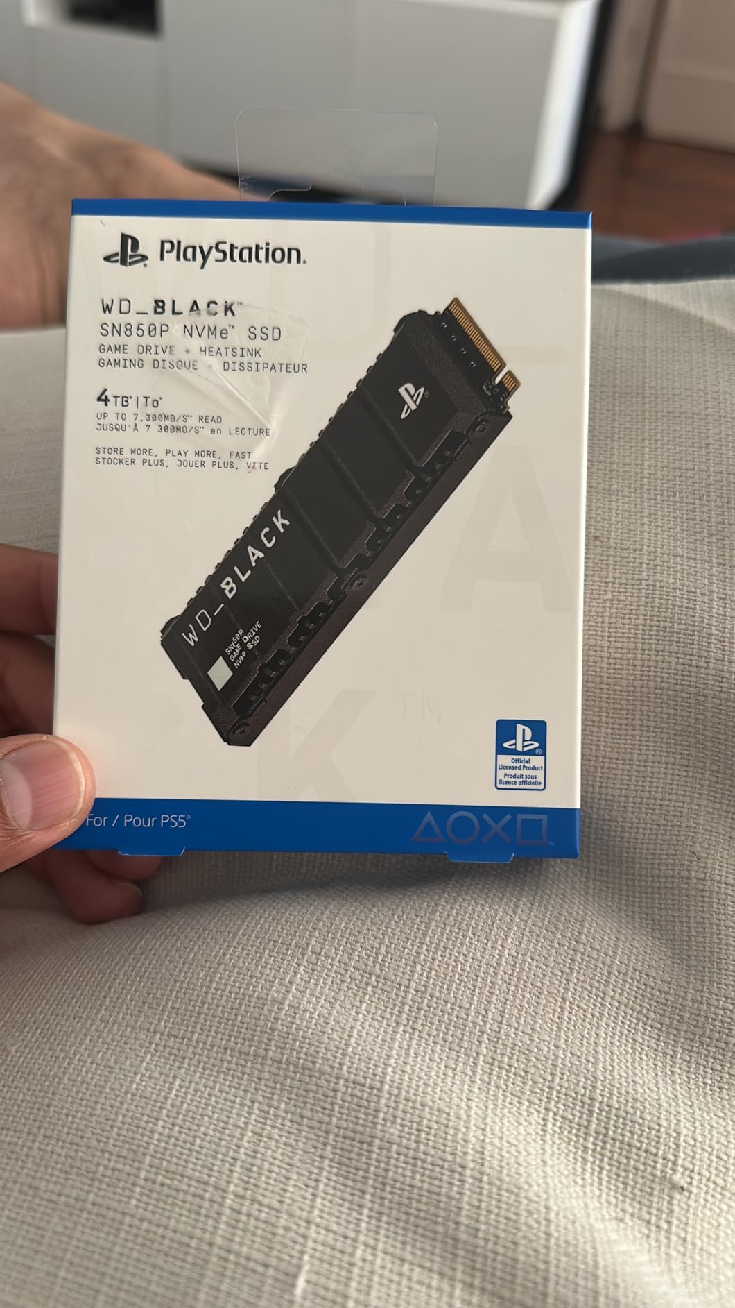 WD_BLACK 1TB SN850P NVMe M.2 SSD Officially Licensed Storage Expansion for PS5 Consoles, up to 7,300MB/s, with heatsink customer photo 2