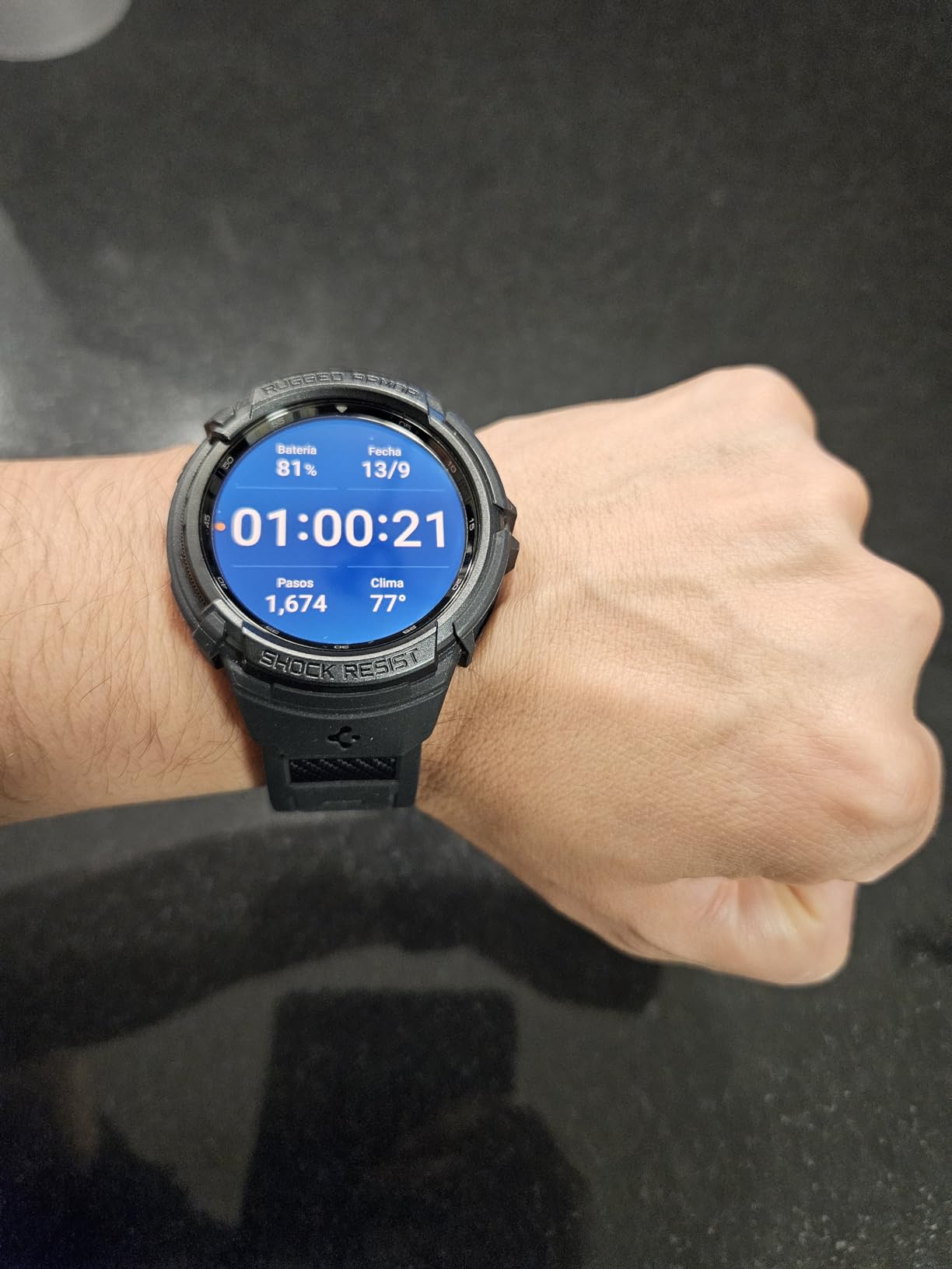 Spigen Rugged Armor Pro Designed for Samsung Galaxy Watch 6 Classic 47mm Case with Band Protective TPU Cover with Strap customer photo 1