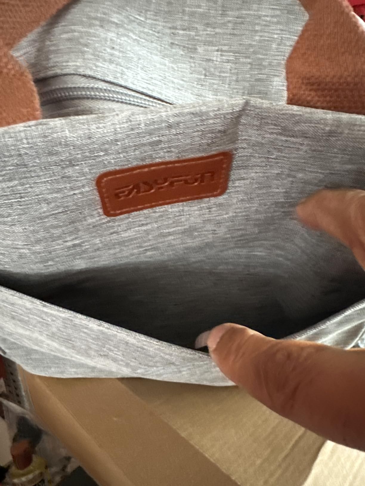 Lunch Bag for Women & Men Adult Insulated Lunch Box, Small Leakproof Cooler Food Lunch Containers Reusable High Capacity Lunch Tote Bags for Work, Travel, Outdoor (Grey) customer photo 2
