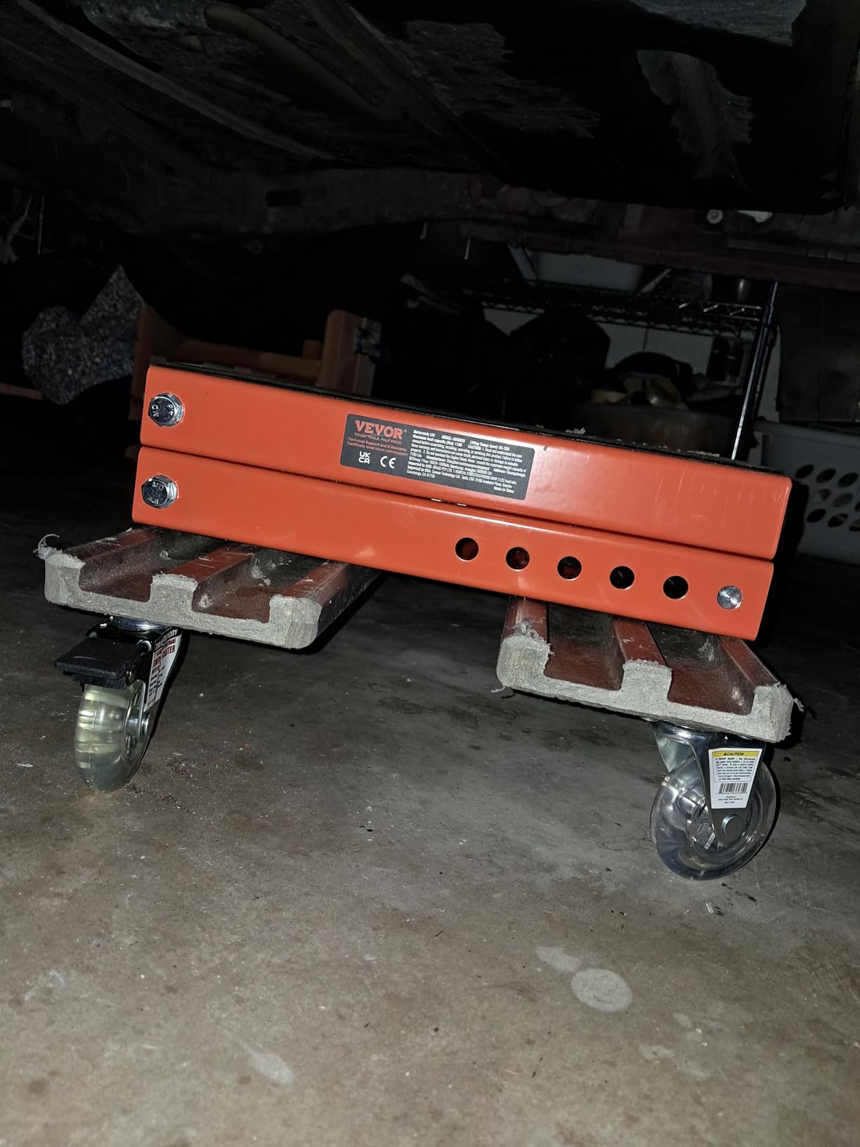 VEVOR Motorcycle Lift, 1100 LBS Motorcycle Lift ATV Scissor Lift Jack with Dolly & Hand Crank, Center Hoist Crank Stand with Wide Deck & Tool Tray for Street Bikes, Cruiser Bikes, Touring Motorcycles customer photo 1