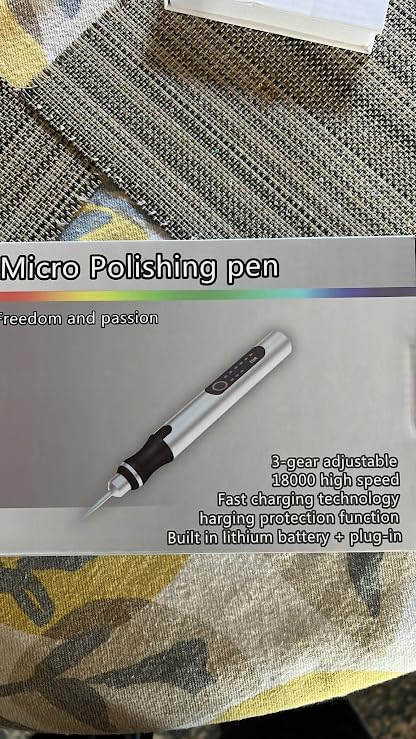 Electric Engraving Pen with 37 Bits, USB Rechargeable Cordless Engraving Machine, Portable DIY Rotary Engraver for Jewelry Wood Glass Stone Carving (Silver) customer photo 1