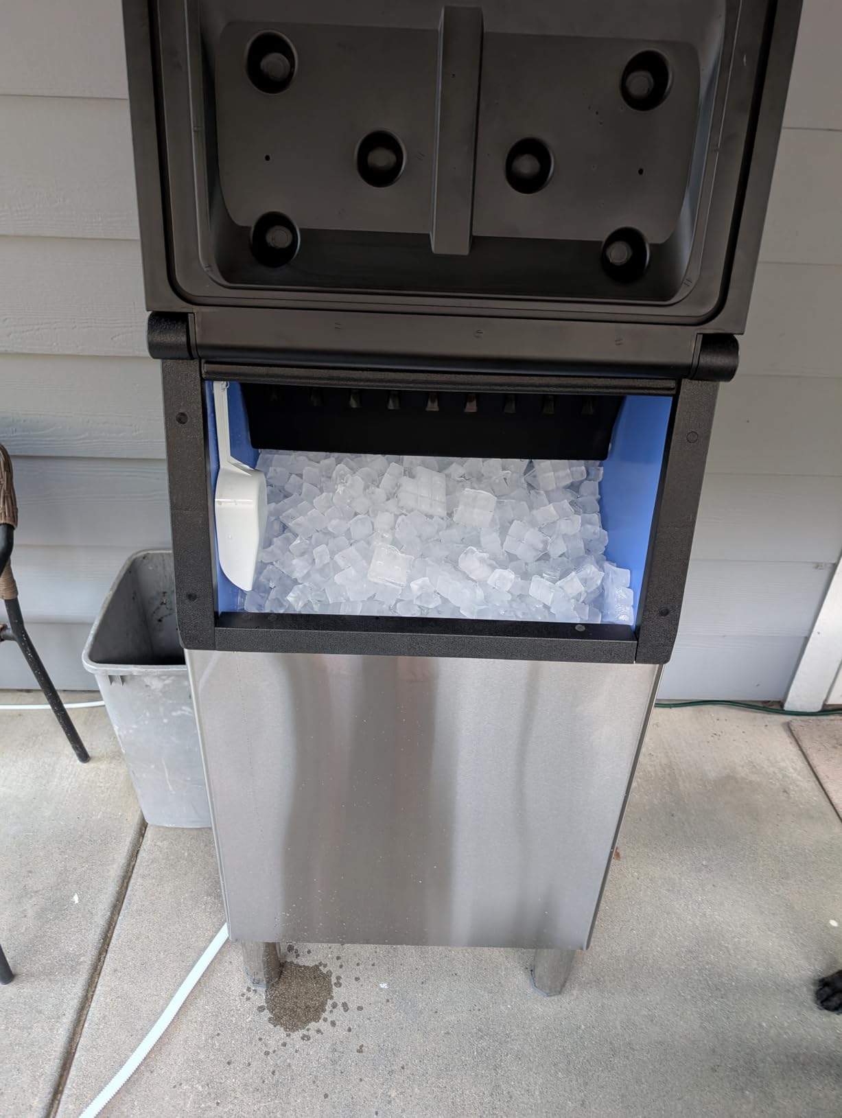 EUHOMY Commercial Ice Maker Machine 400Lbs/24H, SECOP Compressor&ETL Approval, Industrial Ice Machine, 250Lbs Storage, Ice Ready in 11-20min, Stainless Steel Ice Maker for Bar/Cafe/Restaurant/Business customer photo 1