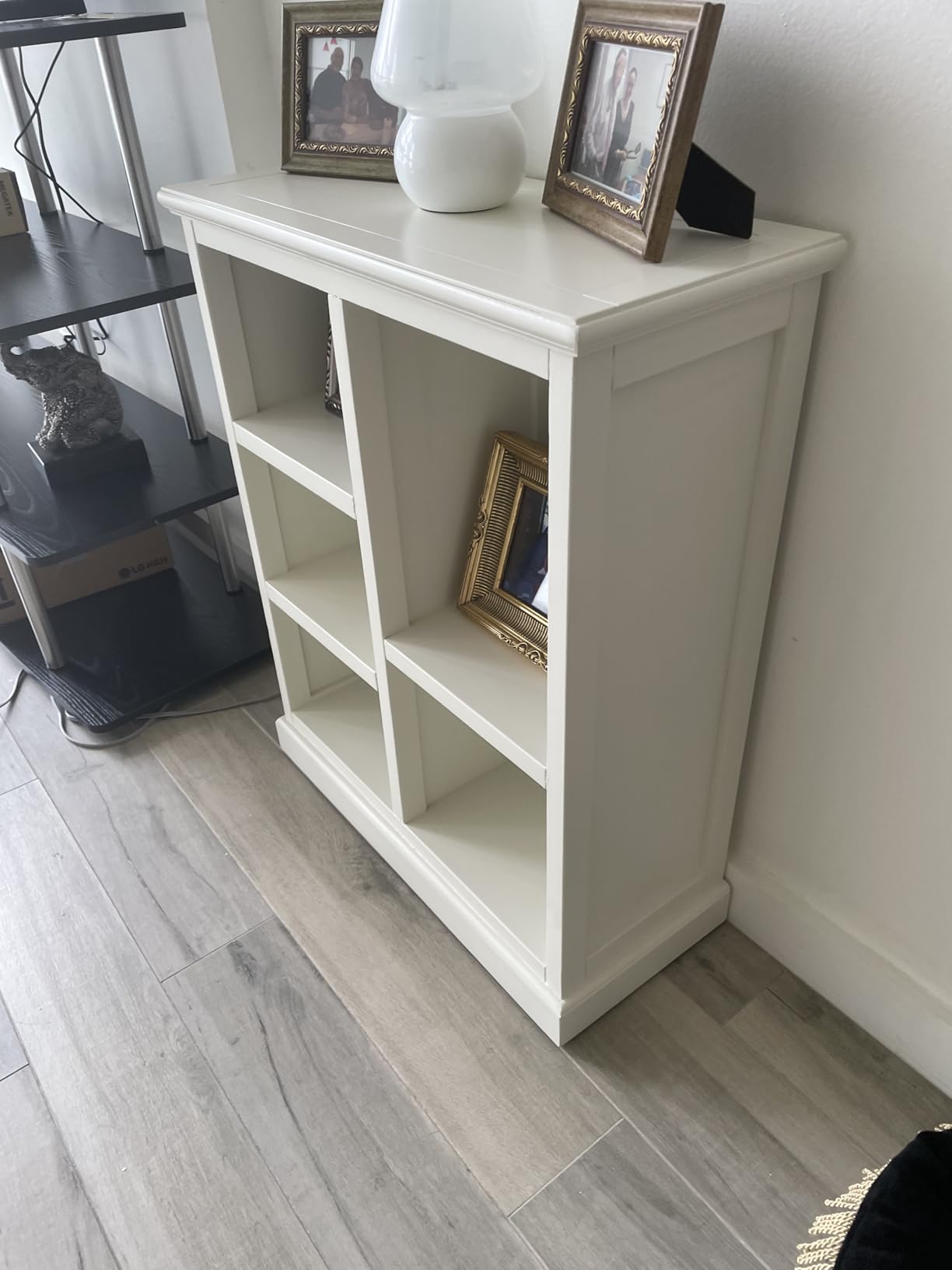 SAFAVIEH Home Collection - Maralah 5-Shelf Solid Wood Bookcase, White Wash, 25