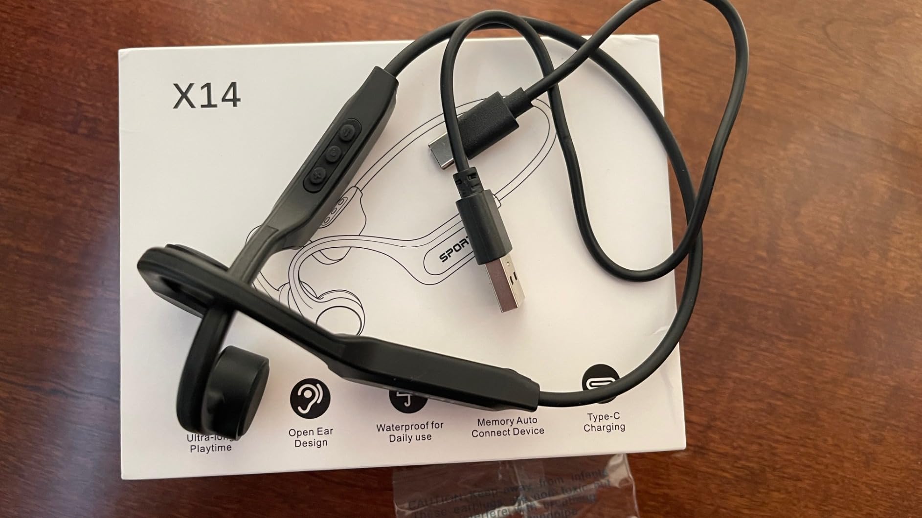 CXK Bone Conduction Headphones Bluetooth 5.4 Open Ear Headphones with Mic, Premium Loud Sound 10Hrs Playtime Bluetooth Headphones, IPX6 Waterproof Sports Headset for Running, Cycling, Walking customer photo 2