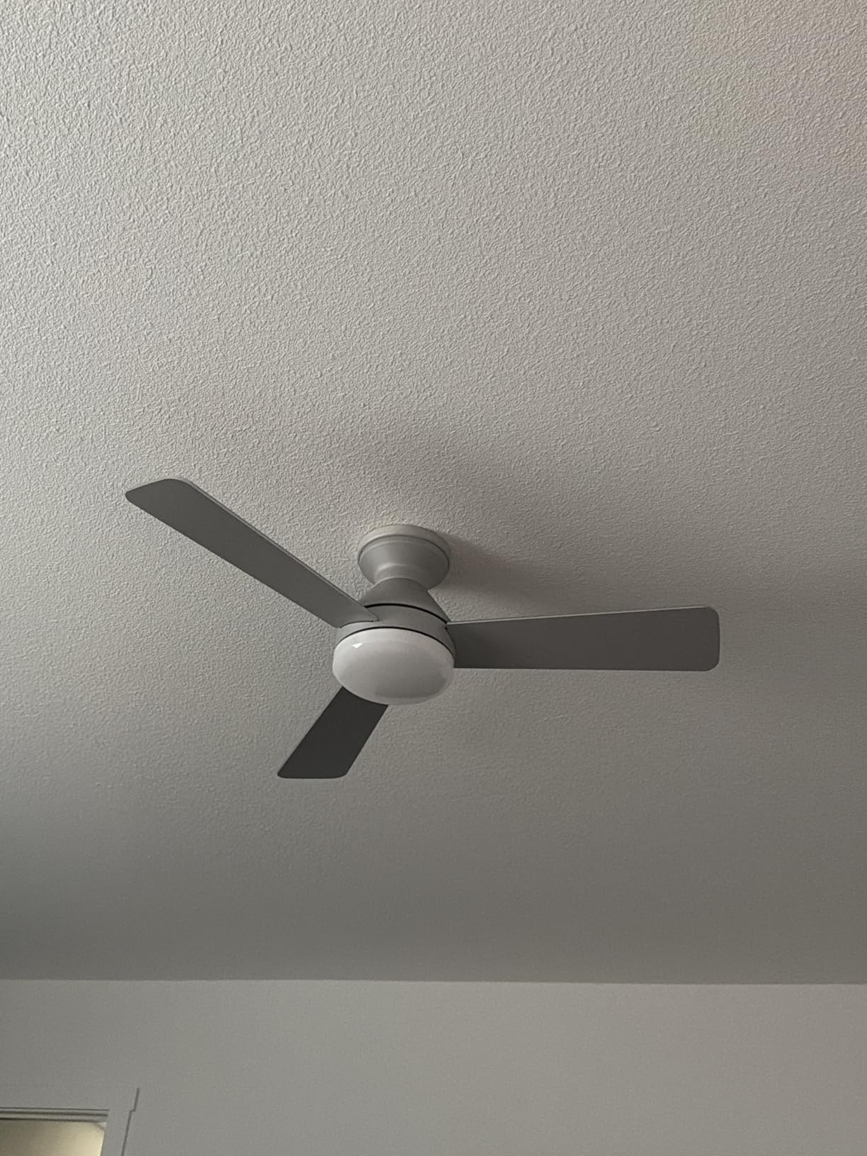Amico 42 Inch Black Low Profile Ceiling Fans with Lights and Remote | Flush mount, 3-color dimmable light, quiet reversible DC motor, easy install, memory, timer, bedroom, covered outdoor areas customer photo 1