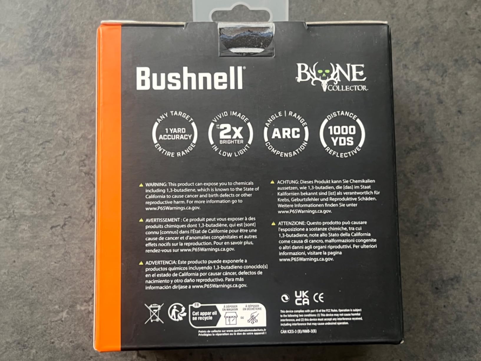 Bushnell BoneCollector 1000 Hunting Rangefinder - 1000 Yard Laser Range Finder with ARC Technology, 6X Magnification, 2X Brighter Multi-Coated Lens, and Fast Scan Mode customer photo 2