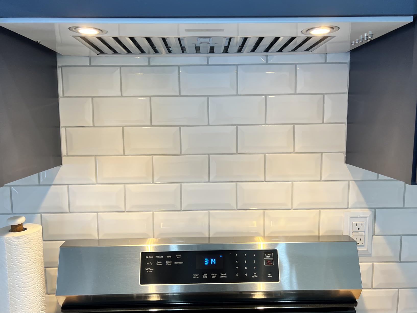 Hauslane Range Hood Insert 36 Inch, Hood Vent for Kitchen | Low Noise Performance, Professional-Grade Baffle Filters, LED Lamps, Stainless Steel Ductless Hood, Built in Range Hood 18.5