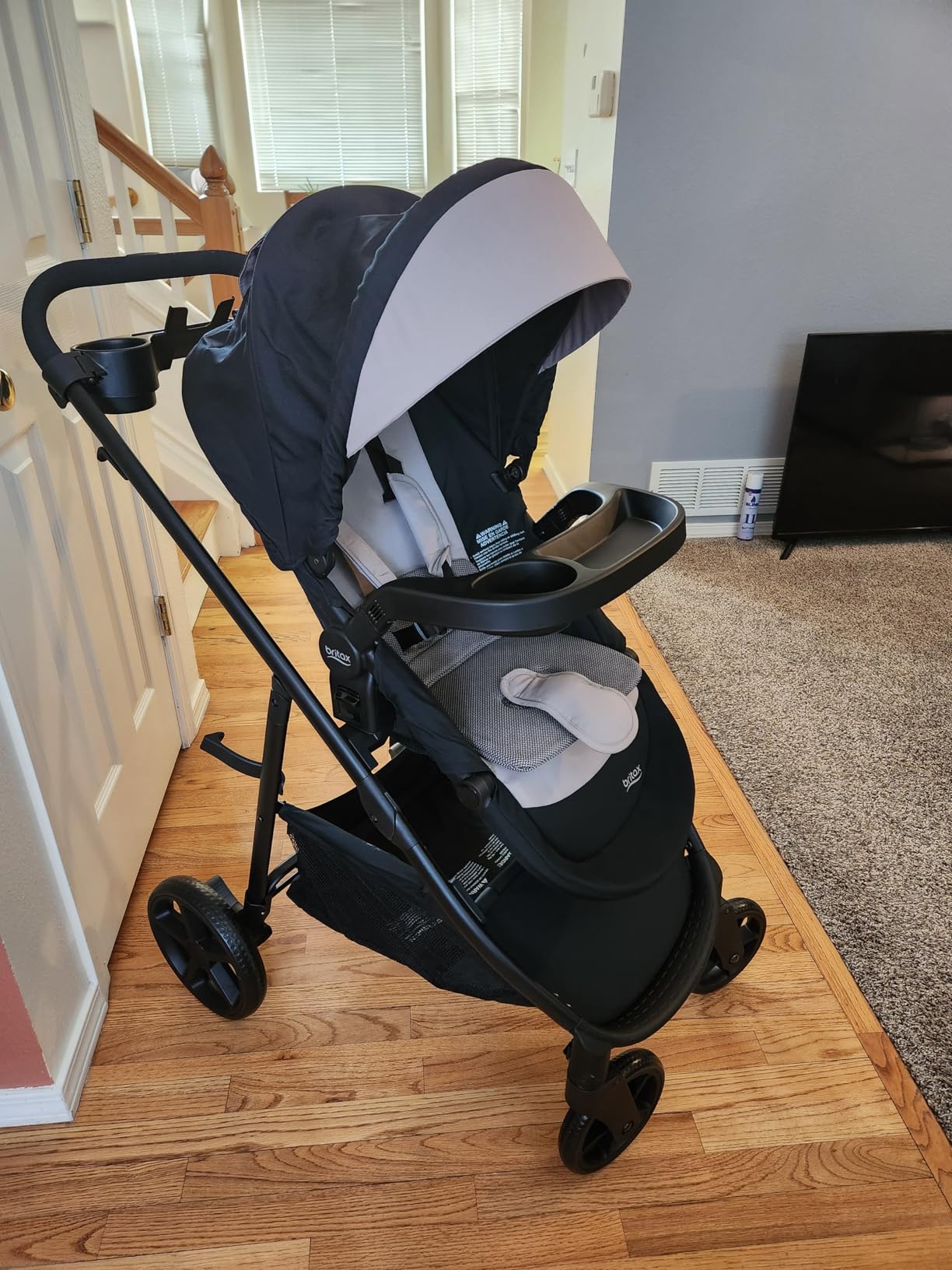Britax Willow Brook S+ Travel System, Infant Car Seat Stroller Combo With Willow S Infant Car Seat, Alpine Base, and Brook+ Stroller; ClickTight Technology, SafeWash Insert and Cover - Glacier Onyx customer photo 2