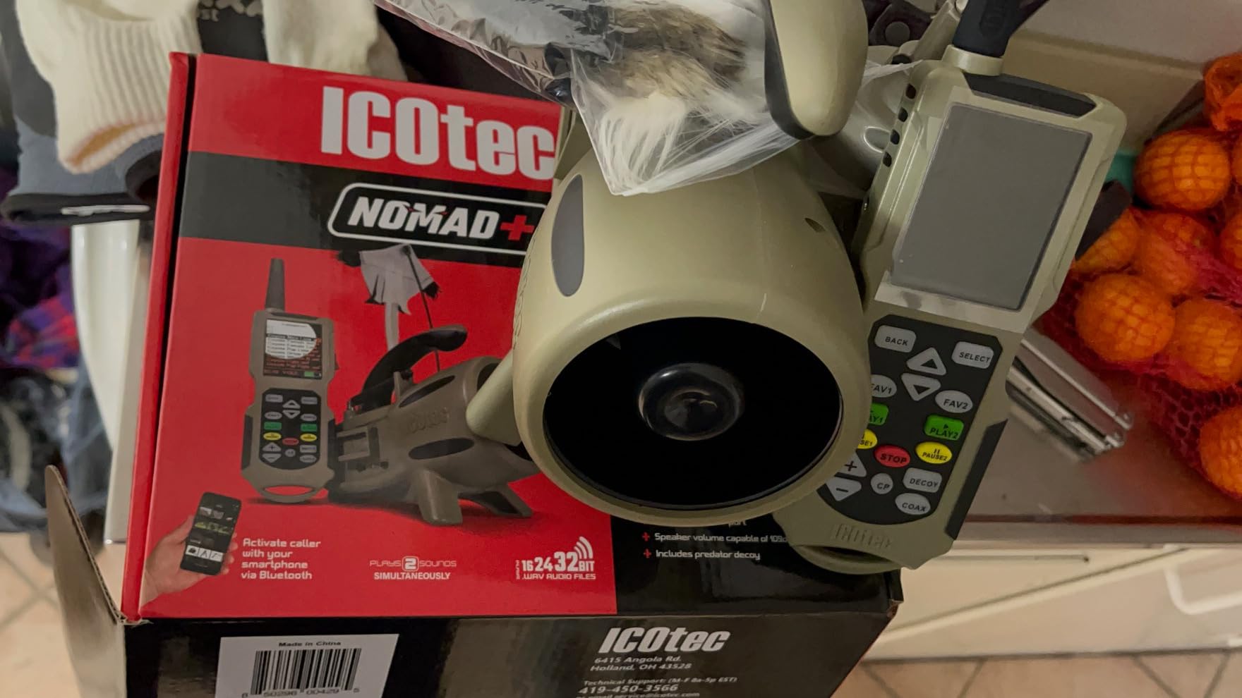 Icotec Nomad+ Programmable Predator Call/Decoy Combo with Bluetooth - 165 Professional Sounds Included - Plays 2 Sounds simultaneously - Holds up to 2,000 Sounds - Pristine Sound Quality customer photo 2