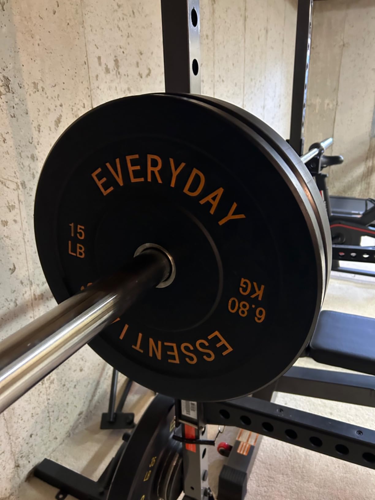 BalanceFrom Olympic Rubber Bumper Weight Plate Set - Premium Competition Grade Set customer photo 1