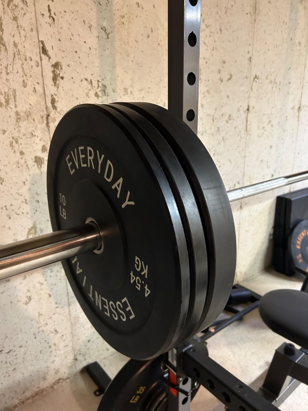 BalanceFrom Olympic Rubber Bumper Weight Plate Set - Premium Competition Grade Set customer photo 2
