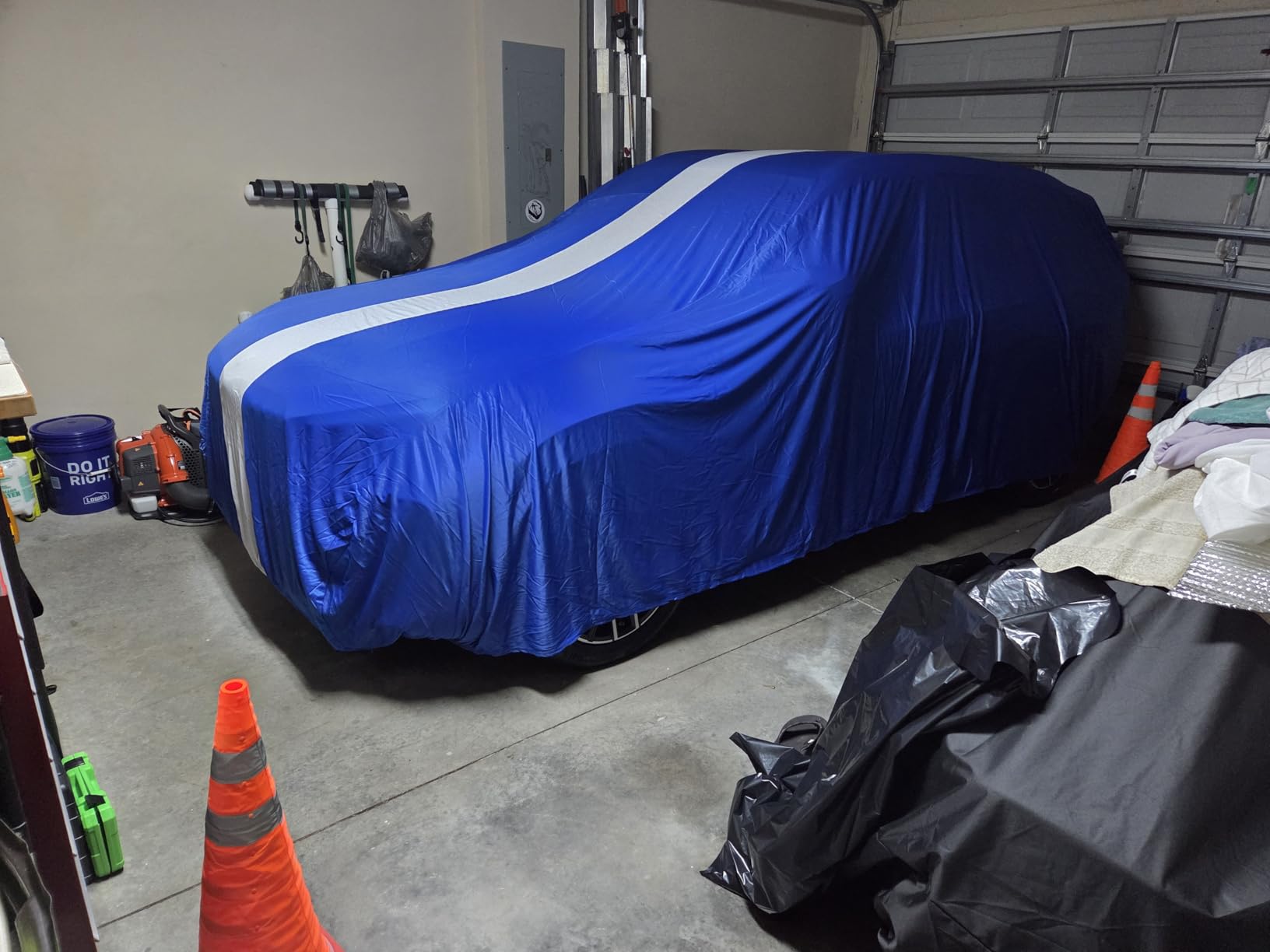 Favoto Indoor Car Cover Soft Stretch Dustproof SUV Cover for Automobiles Universal Fit 188-198 Inch Full Car Cover Breathable with Storage Bag Inside Protection Auto Vehicle Cover customer photo 1