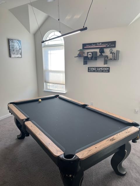 Solvita Professional LED Billiard & Pool Table Light, Non-Flickering & Evenly Distributed Lighting Source, Adjustable Height & 360° Rotatable Light Angle - Daylight 5000K (49.6 x 98.5 inch) customer photo 1