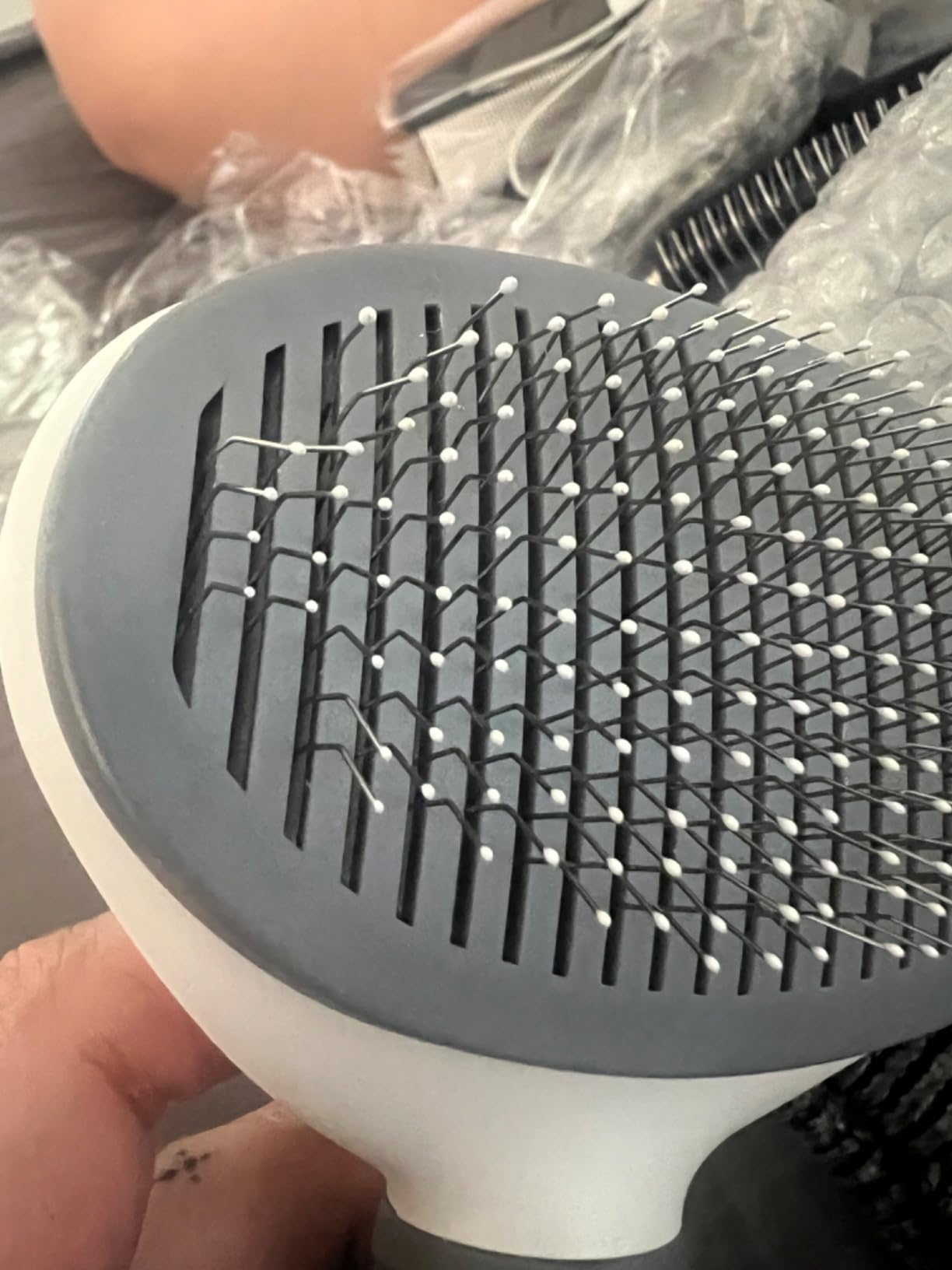 Pet Grooming Kit with Pet Shedding Slicker Brush, Bath Massage for Rabbit, Puppy, Kitten, All Hair Types, Includes Multiple Combinations of Combs and Brushes customer photo 1