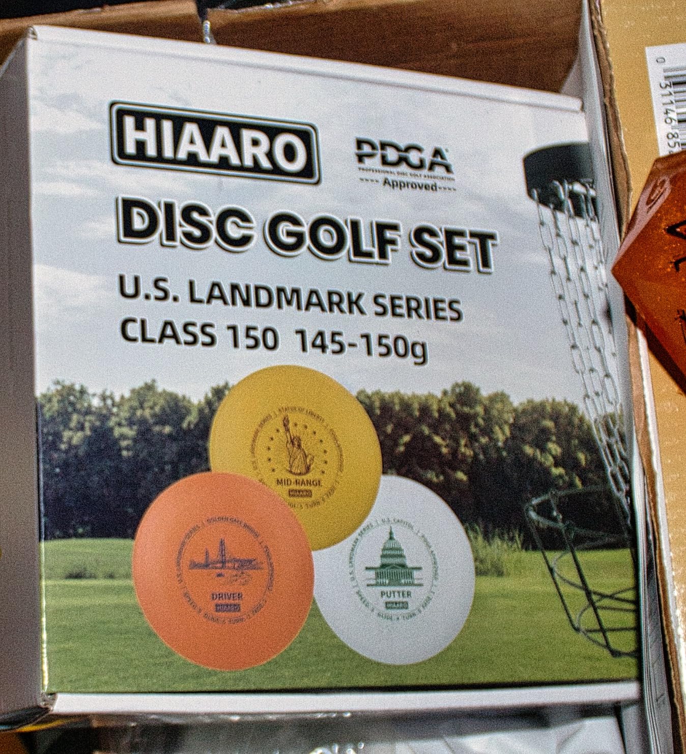 Disc Golf Starter Discs Set | U.S. Landmark Series | 150 Class, 145-150g | PDGA Approved | Include 2*Driver 2*Mid-Range 2*Putter 1*Mini Marker customer photo 1