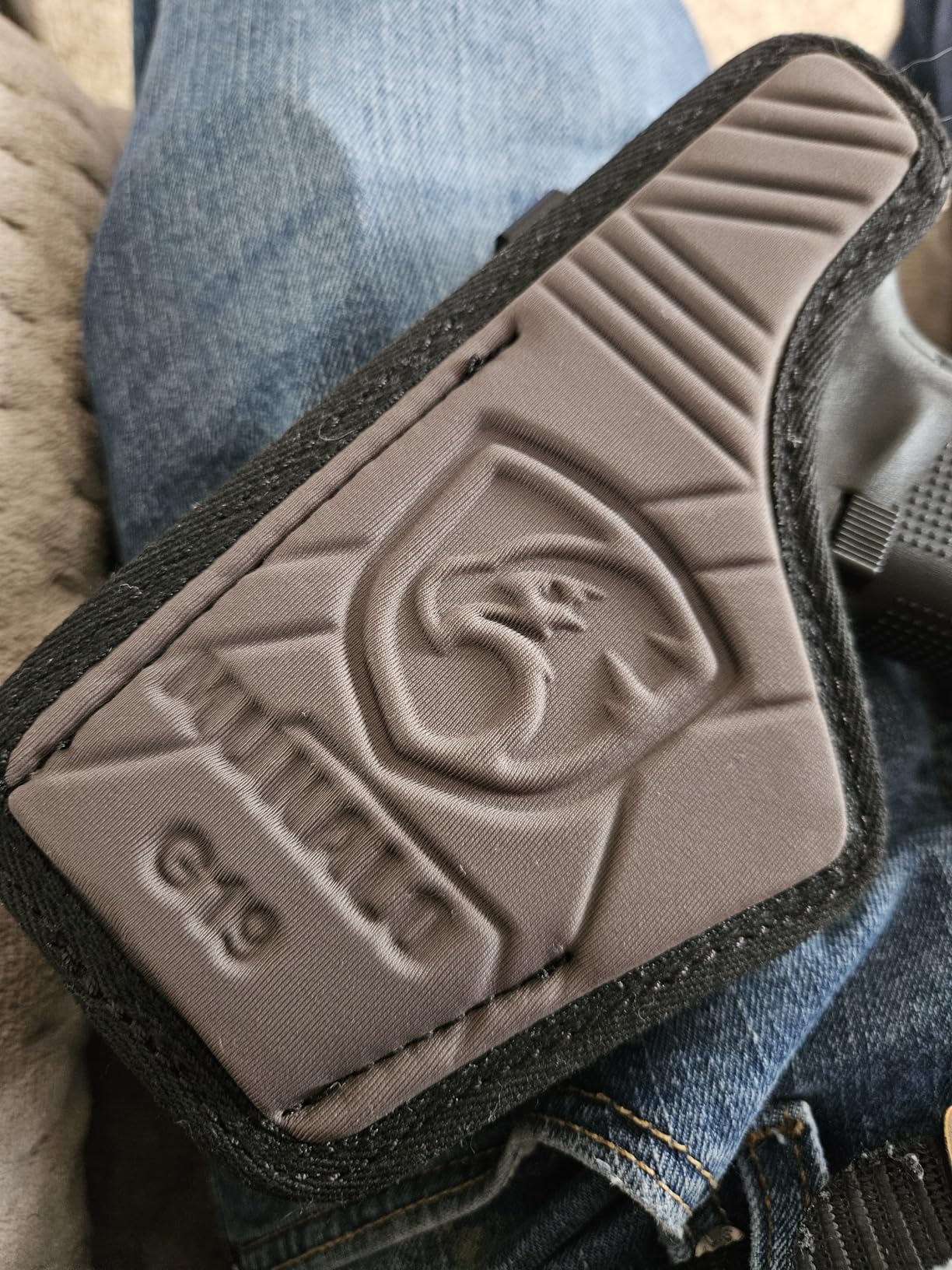 G19 Holster - Compatible with Glock 19/19X (Gen 3-5) Glock 44/45 Glock 23/32 (Gen 3-4) - IWB Holster - Inside Waist Concealed Carry Accessories - Kydex and Leather Hybrid by MUNALO customer photo 2