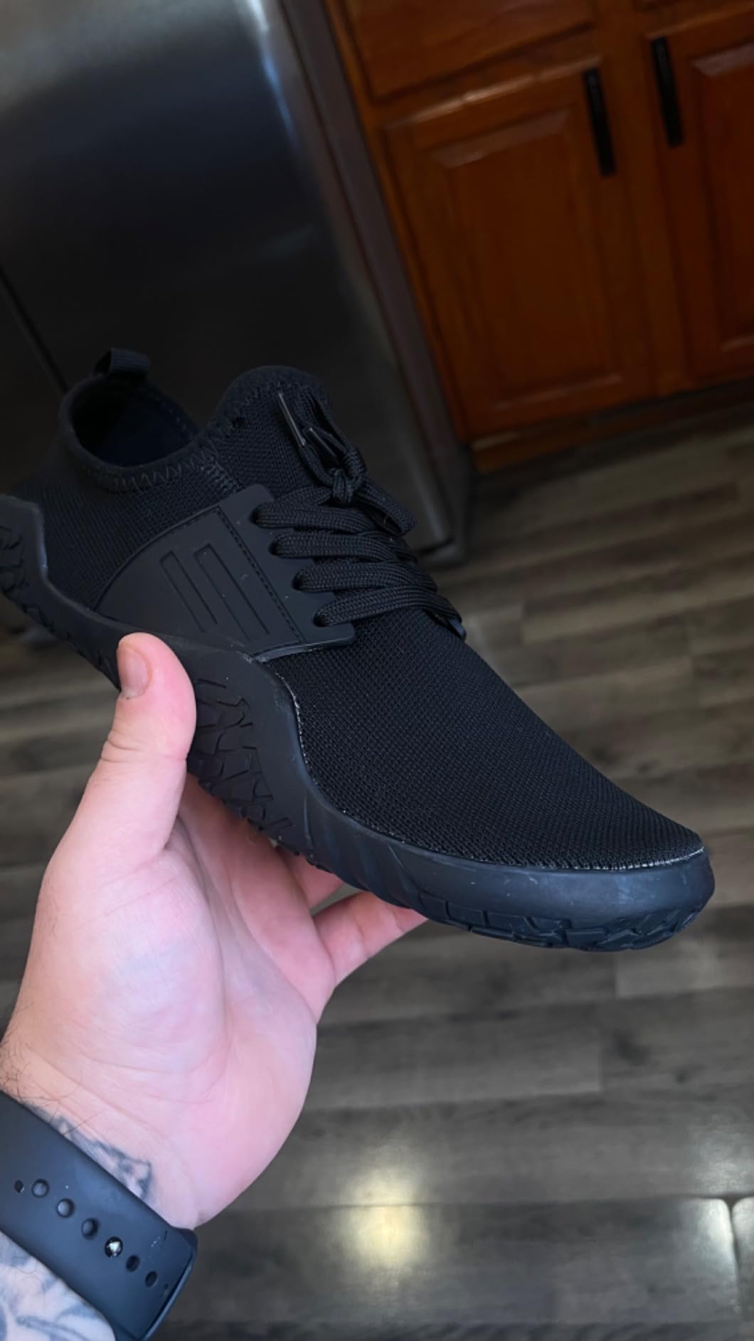 Weightlifting Barefoot Shoes for Men - Deadlift Barefoot Workout Shoes for Women & Men, Minimalist Weight lifting & Sports Footwear, Fitness Squat Non Slip Pattern Deadlift Training & Boxing Flat Sneakers customer photo 2