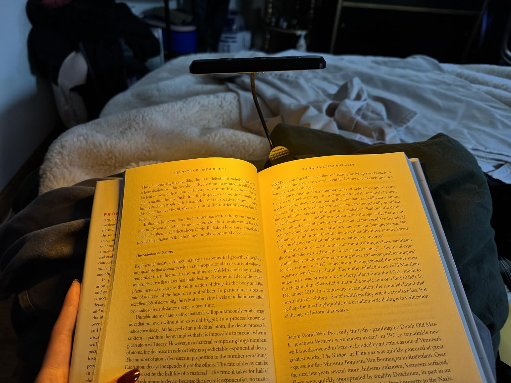 Gritin Rechargeable Book Light for Reading in Bed with 19 LED &Memory Function-Eye Caring 3 Color Temperatures,5 Brightness Levels,90 Hrs Runtime Flexible Goose Neck Clip on Light for Book Lovers customer photo 2
