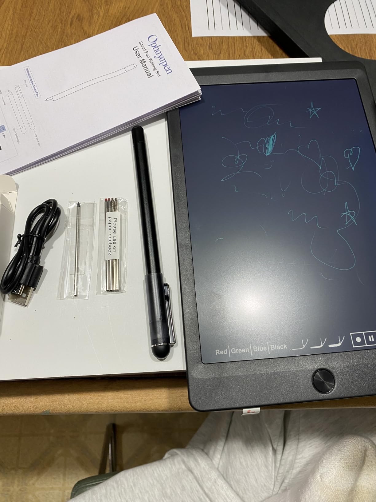 Smart Sync Pen for Note Taking with Notebook and Writing Board,Real-time Sync for Digitizing,Convert to Text,Storing,Sharing Paper Notes via APP on Smartphone/IPAD (Android and iOS) customer photo 1