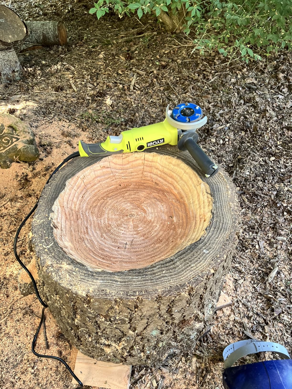 Stump Remover Angle Grinder Wood Carving Disc 6 Teeth Chainsaw Mill Cutter Woodworking Blade Tools Wood Turbo Carving Disc Wood Grinding Shaping Disc Grinder Disc (Arc Blade) customer photo 1