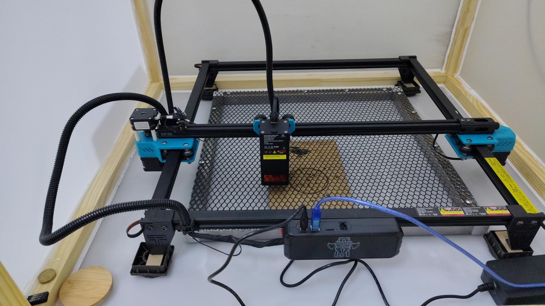 Twotrees TTS-20 Pro Laser Engraver, 20000mW Laser Engraver Machine and Cutter, Ideal for DIY Laser Engraving Projects. Processes Wood, Metal, Acrylic, and Glass 27.4-inch × 23.4-inch customer photo 1
