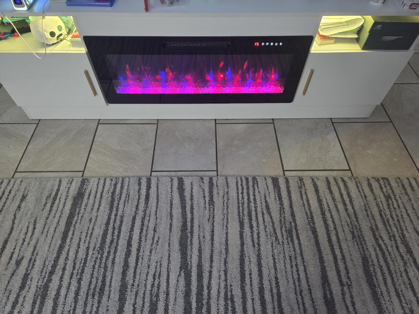 Lemberi Fireplace TV Stand with 36