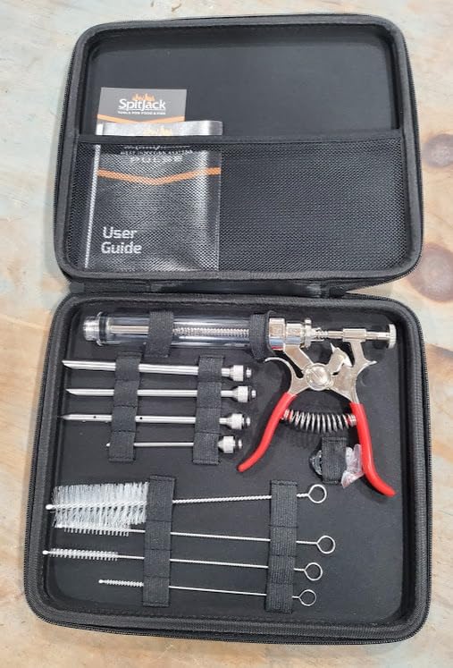 SpitJack PULSE Meat Injector Gun and Injection Syringe for BBQ. Marinade Flavor Injector for Smoked Brisket, Chicken, Ribs, Pork Butt, and Turkey. Competition Barbecue Smoker Accessories Tool. customer photo 2