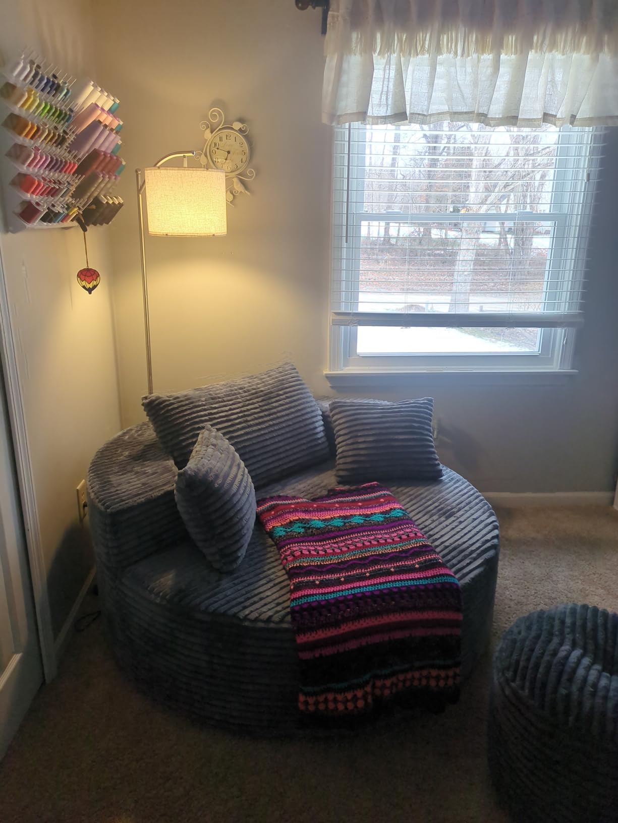 SUNMORY Arc Floor Lamp, Modern Floor Lamp with 3 Color Temperatures Bulb customer photo 1