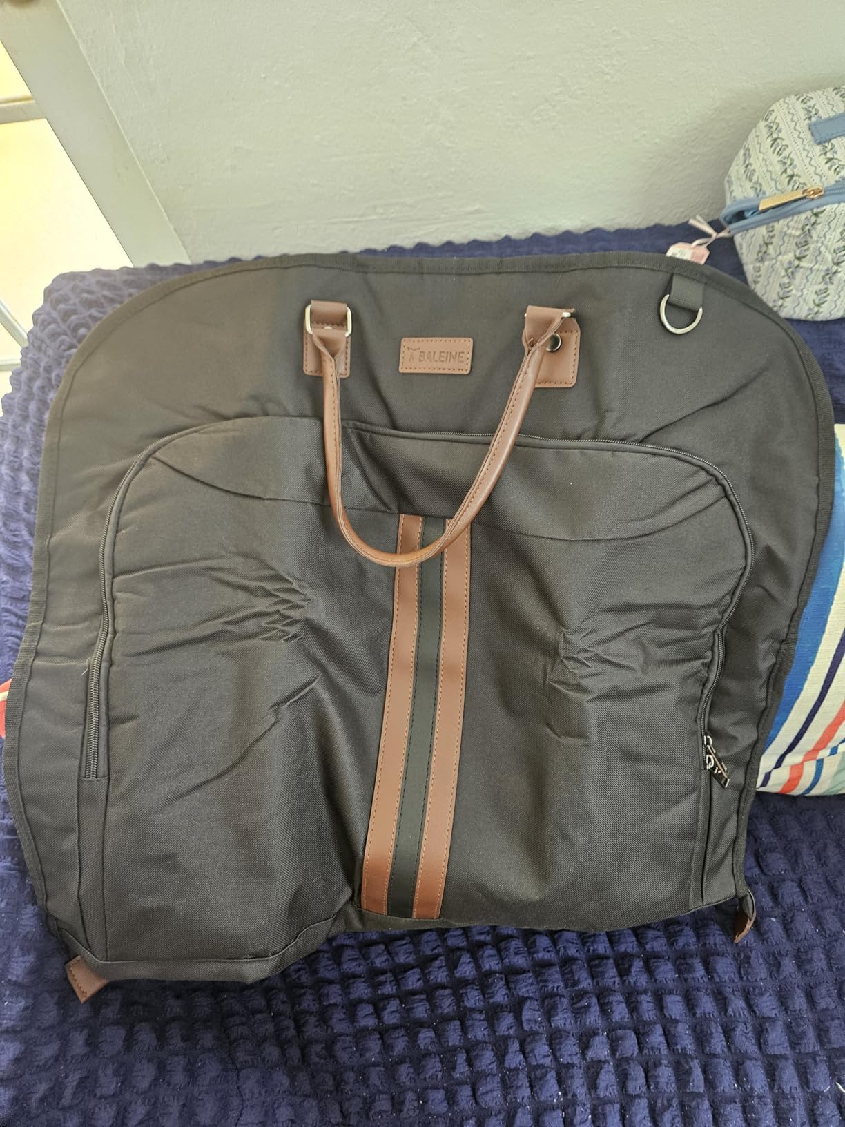 BALEINE Travel Garment Bag, Travel Suit Bag for Men, 42'' Waterproof Carry on Garment Bag for Hanging Clothes, Garment Duffel Bag for Business customer photo 2