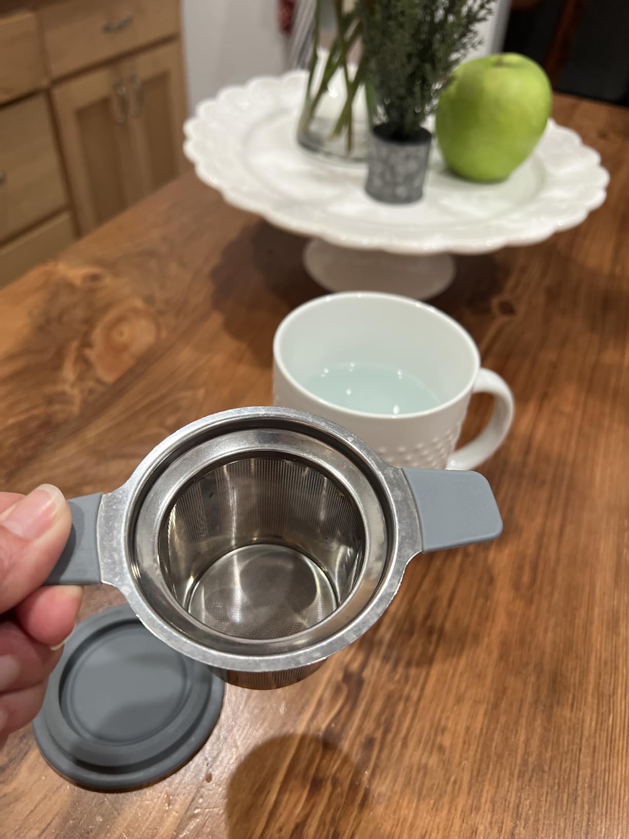 Ohtomber Tea Infuser Strainers, Stainless Steel Loose Leaf Tea Strainer Stepper customer photo 2