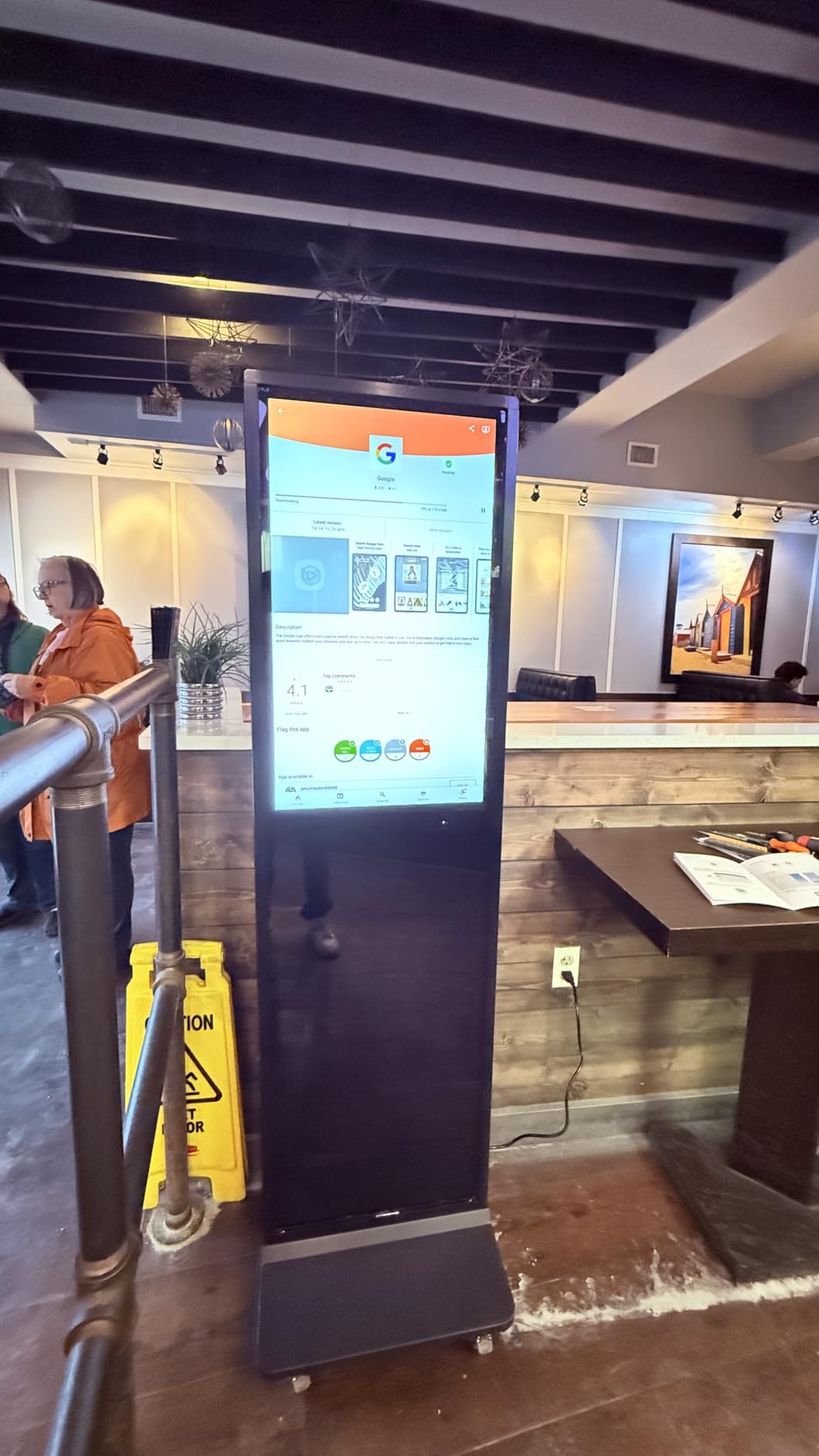 MWE 43 Inch Indoor Floor Standing Digital Signage Advertising Display Kiosk LCD Screen Commercial Totem Android System Vertical Poster with Auto Media Player customer photo 1