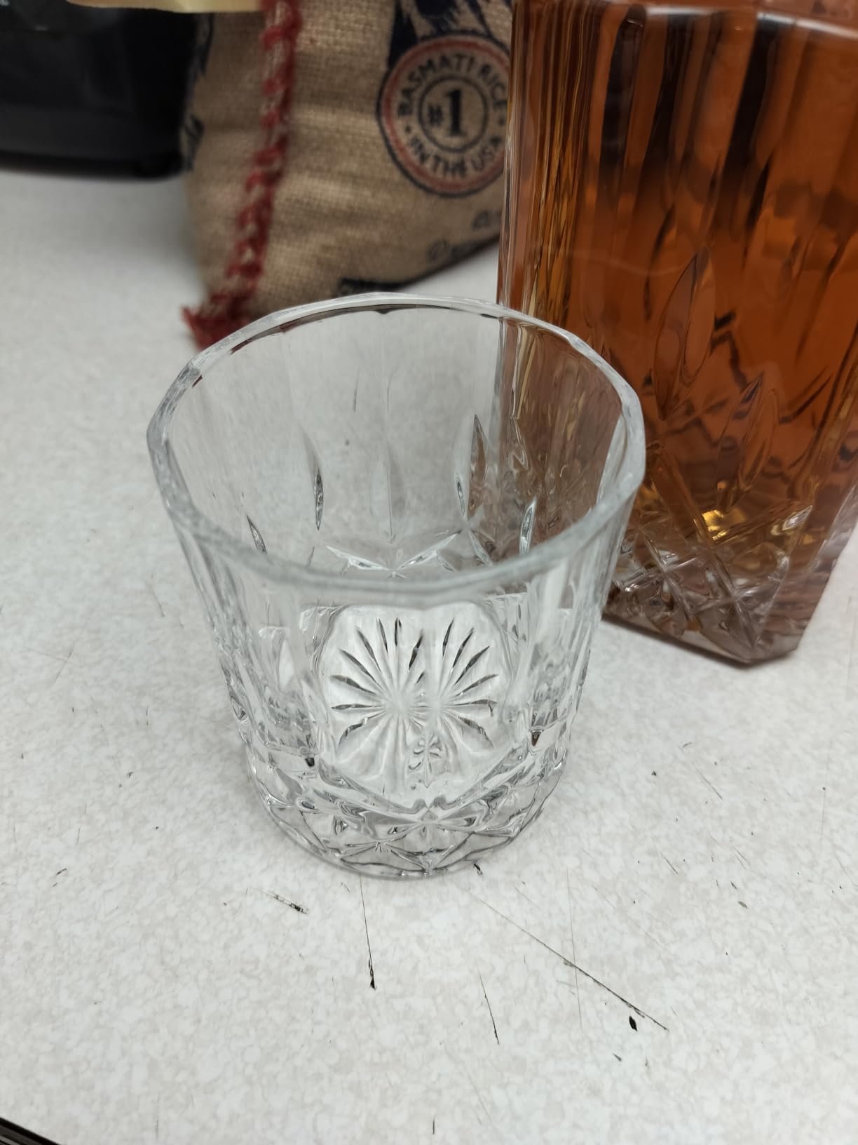 Whiskey Decanter Set for Men with 4 Glasses For Whisky, Bourbon, Rum, Scotch, Crystal Clear Decanter Sets - Whiskey Gifts for Men Dad Him customer photo 2