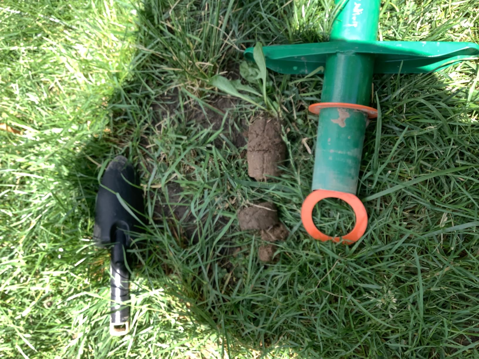 Landzie Bulb Planter Tool Grass Plugger Tool Manual Sod Cutter and Sod Plugger Tool for Grass Plugs and Sod Remover Lawn Plugger Tool and Grass Plug Tool Zoyosia Grass Plugs Lawn Plugger Grass Repair customer photo 1
