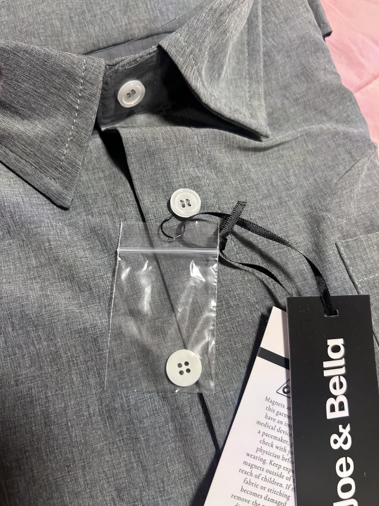 Joe & Bella Magnetic Button Shirt for Men, Adaptive Clothing for Men - Magnetic Dress Shirts - Tailored Fit, Stretch Cuffs customer photo 2