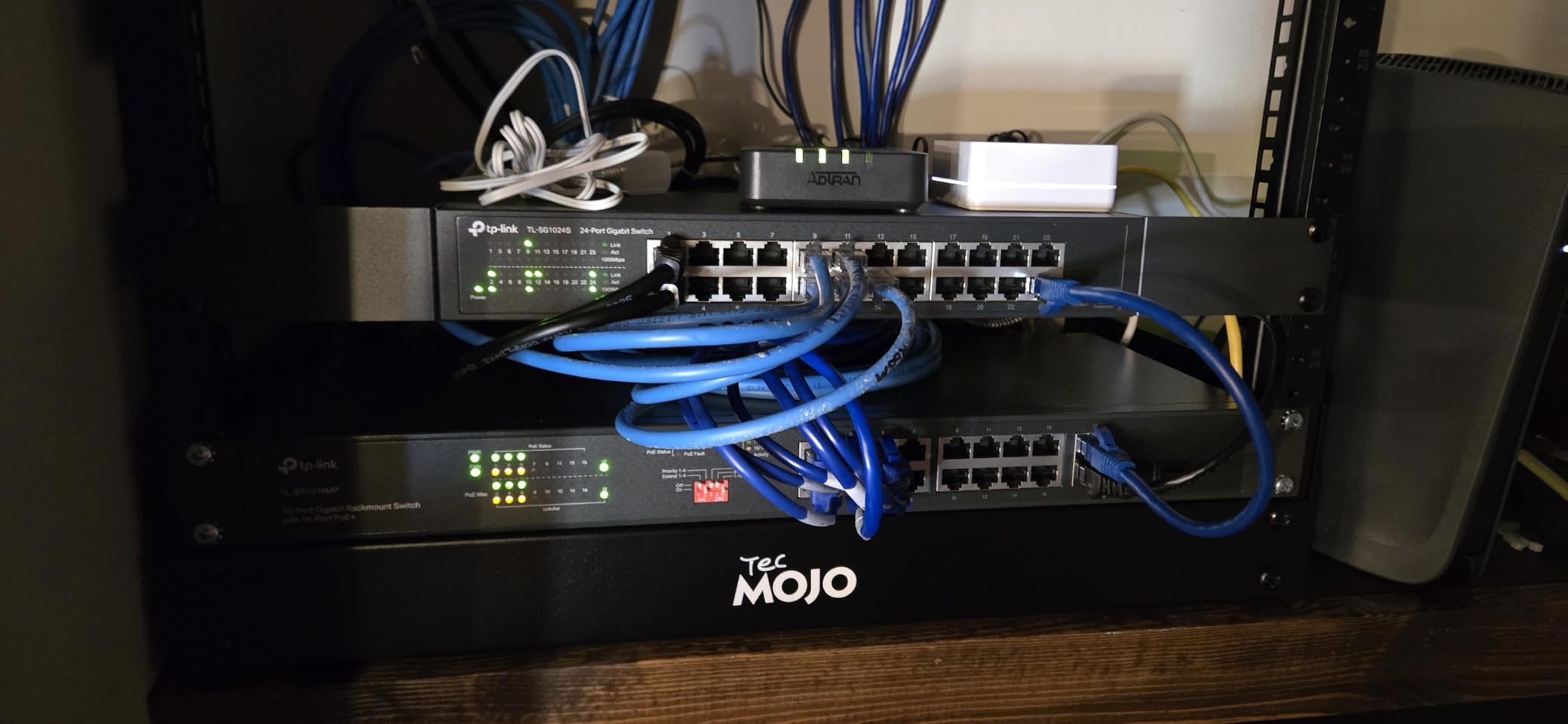Tecmojo 2 Post 12U Desktop Server Rack Small Open Frame Rack for 19in AV/Data/Audio/Studio Equipment Free Standing Home/Office Rack,Square Hole customer photo 1