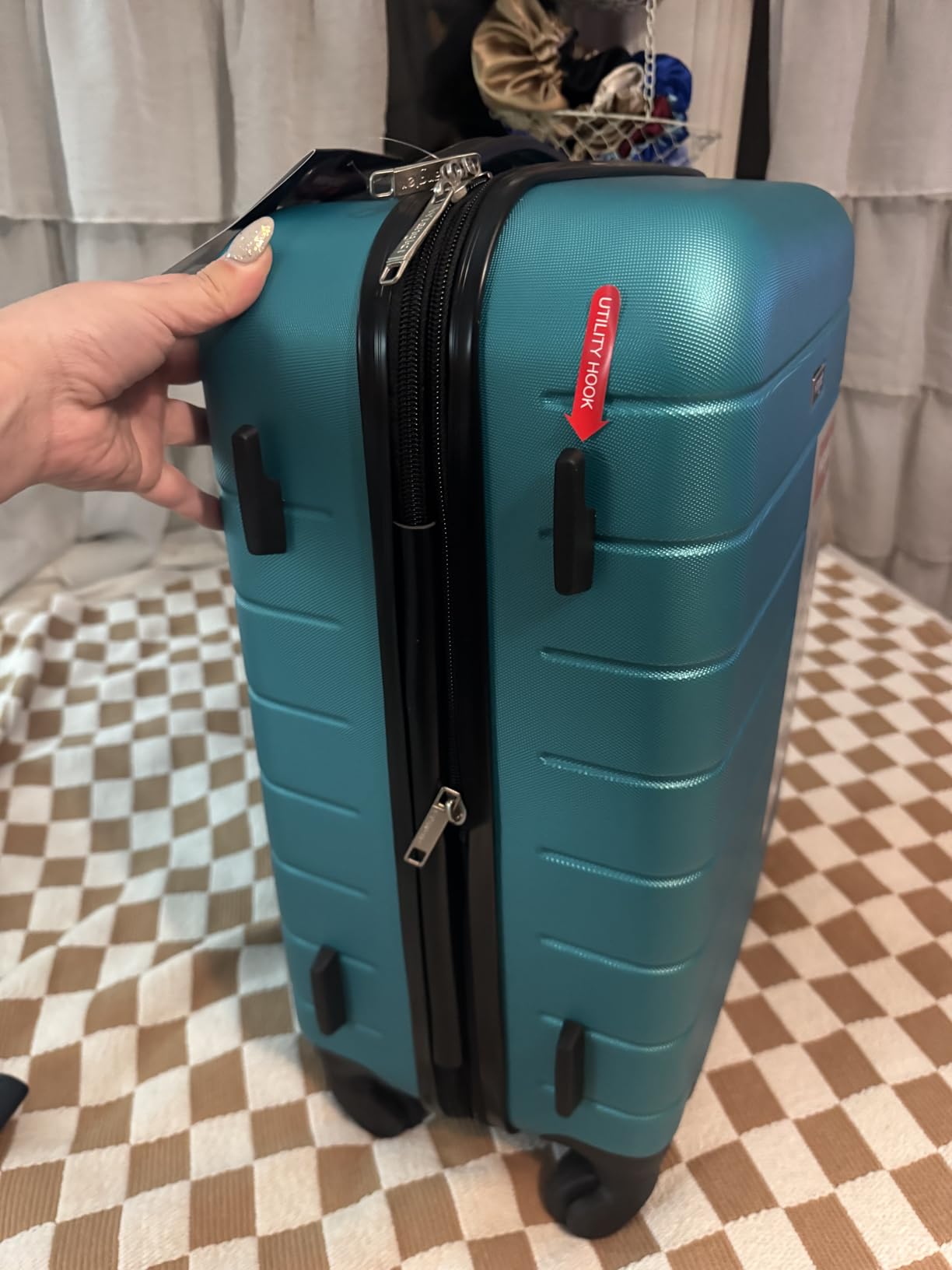 Wrangler Smart Spinner Hardside Luggage, 2 Piece Set, Wood Thrush customer photo 2